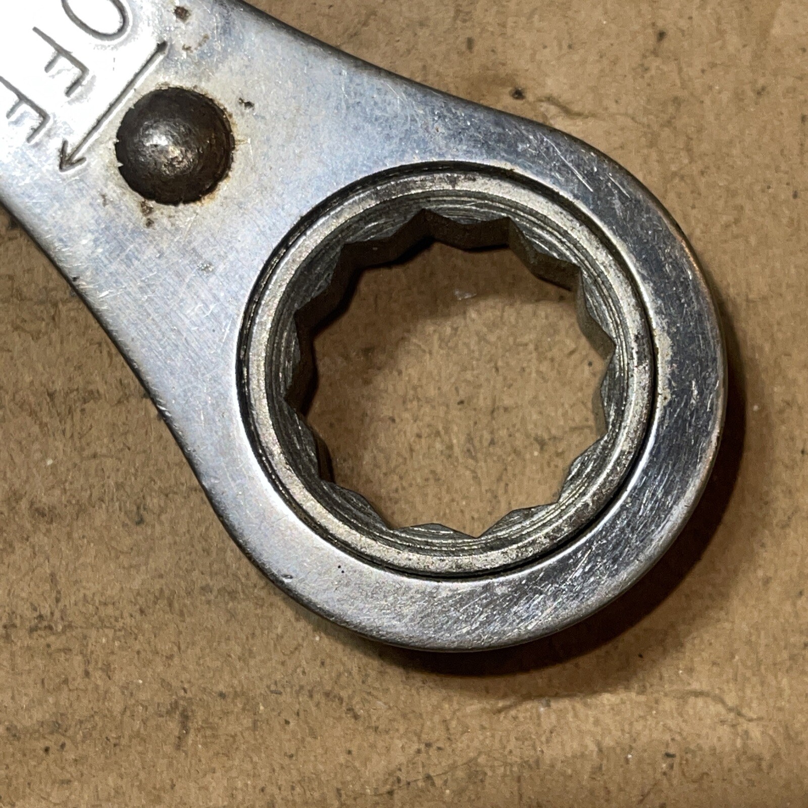VINTAGE WILLIAMS USA RB-2024 3/4 In X 5/8 In Ratcheting Box End Wrench 12 Point