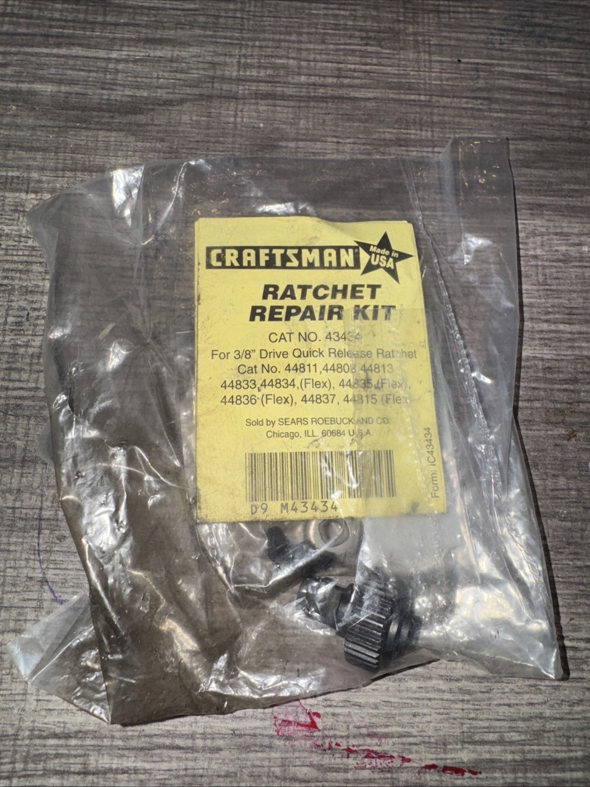 NEW OEM Sears Craftsman USA 43434 Ratchet Repair Kit 44808 44811 Quick Teardrop