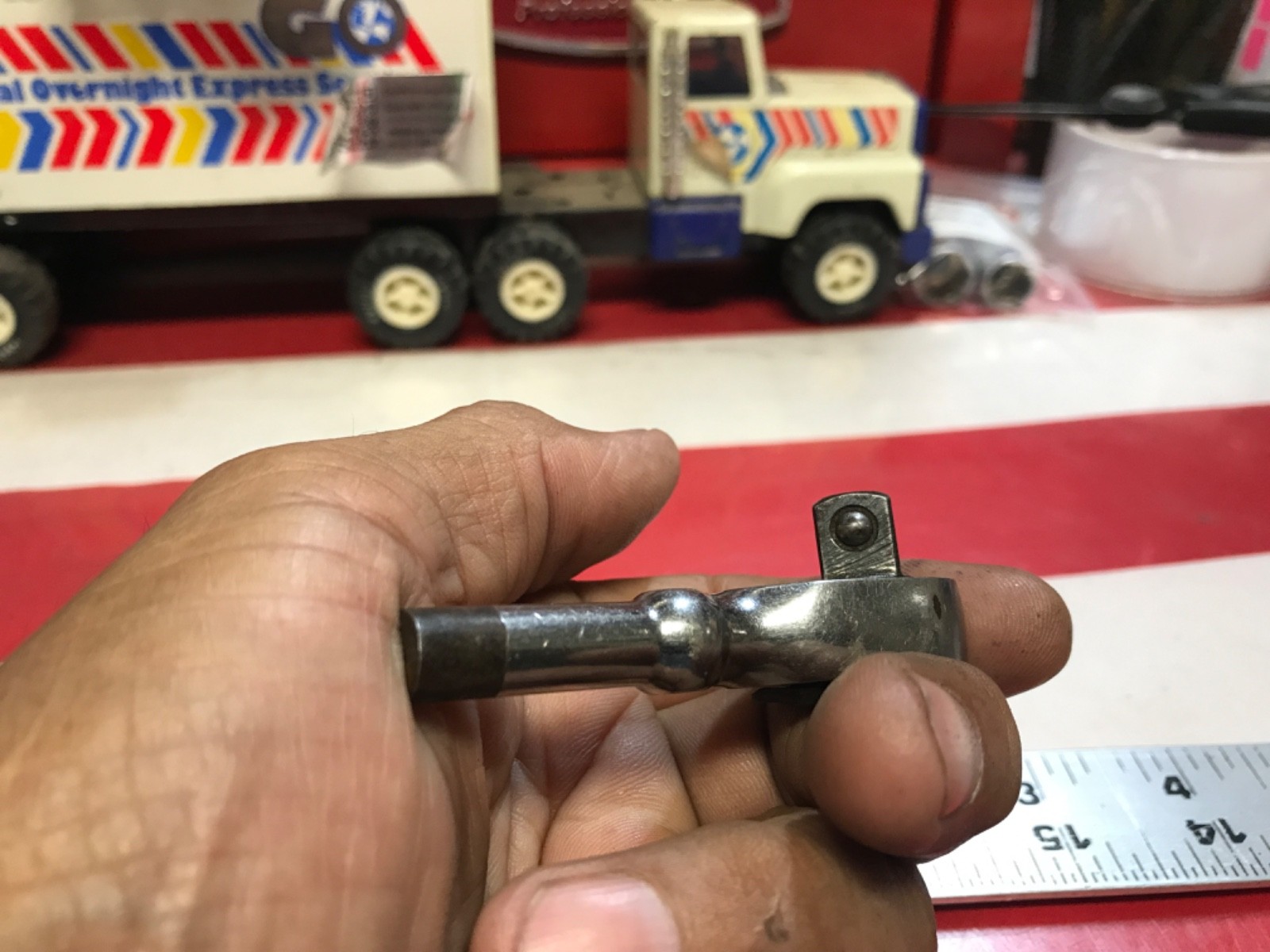 Snap on ratchet stubby 3/8” drive modified OXOX