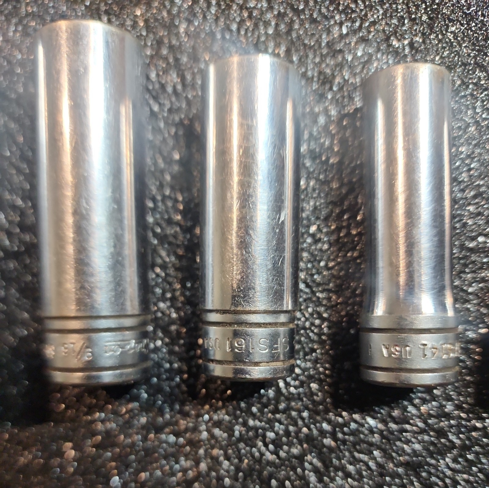 Snap-On 3/8″ Drive SFS 6 piece SAE Deep 6pt Point Socket Set 5/16-7/8 See sizes