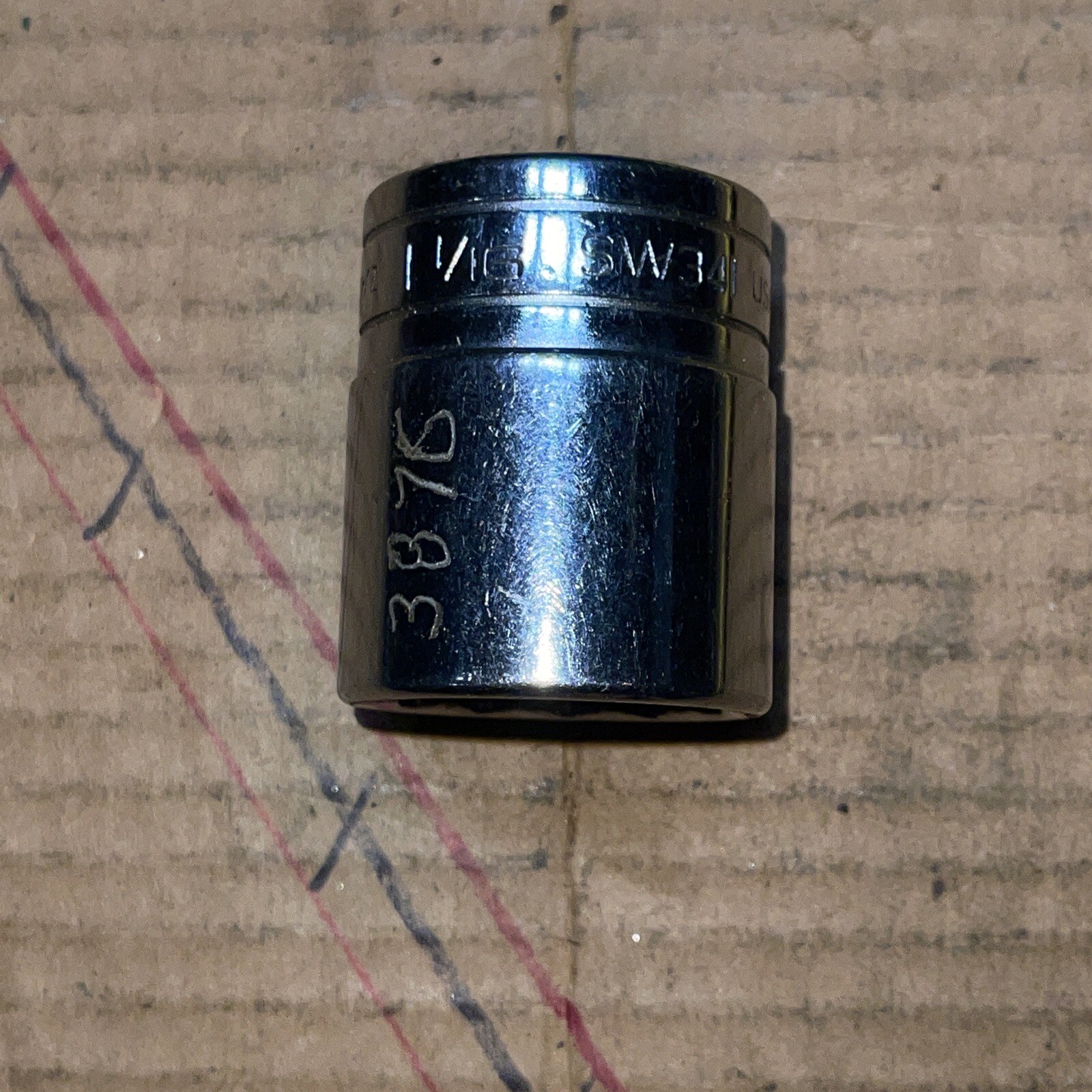 Snap on USA SW341 1-1/16 In SAE 1/2” Drive 6 Point Socket 1 1/16