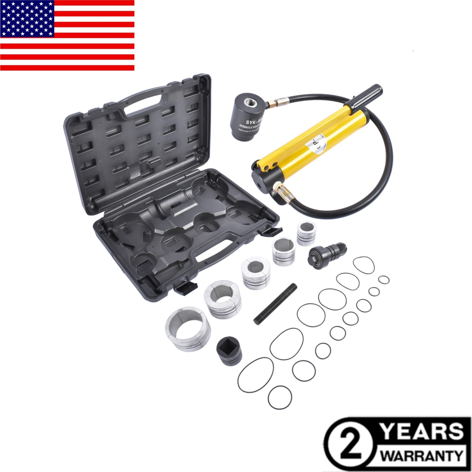 1-5/8″ to 4 1/4″ Hydraulic Exhaust Pipe Stretcher Expander Kit with Holding Case