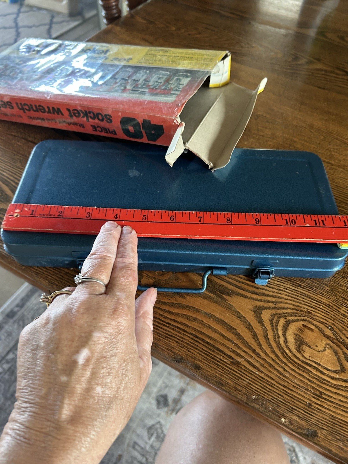 VINTAGE Sears40 Pc SOCKET WRENCH SET CASE METRIC &US Imperial GARAGE MECHANICS