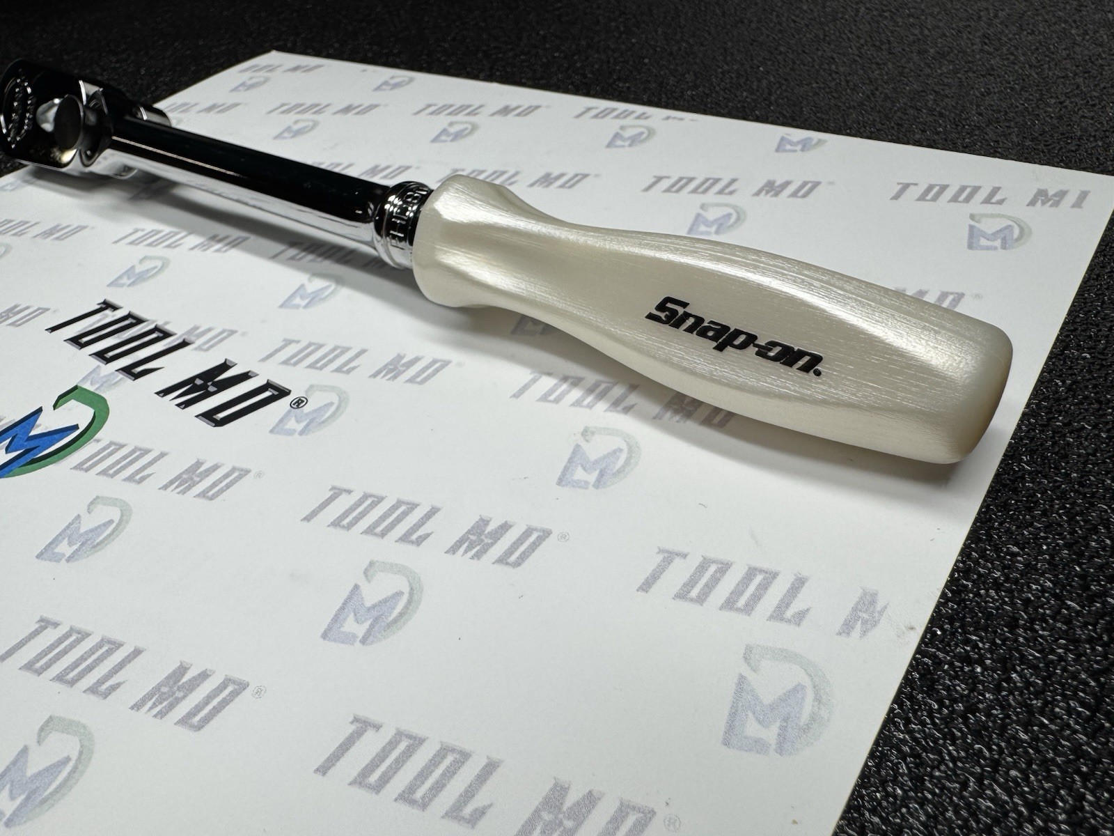 Snap-on Tools PEARL WHITE 3/8″ Drive Hard Grip Multi-Position Ratchet FHD80MP