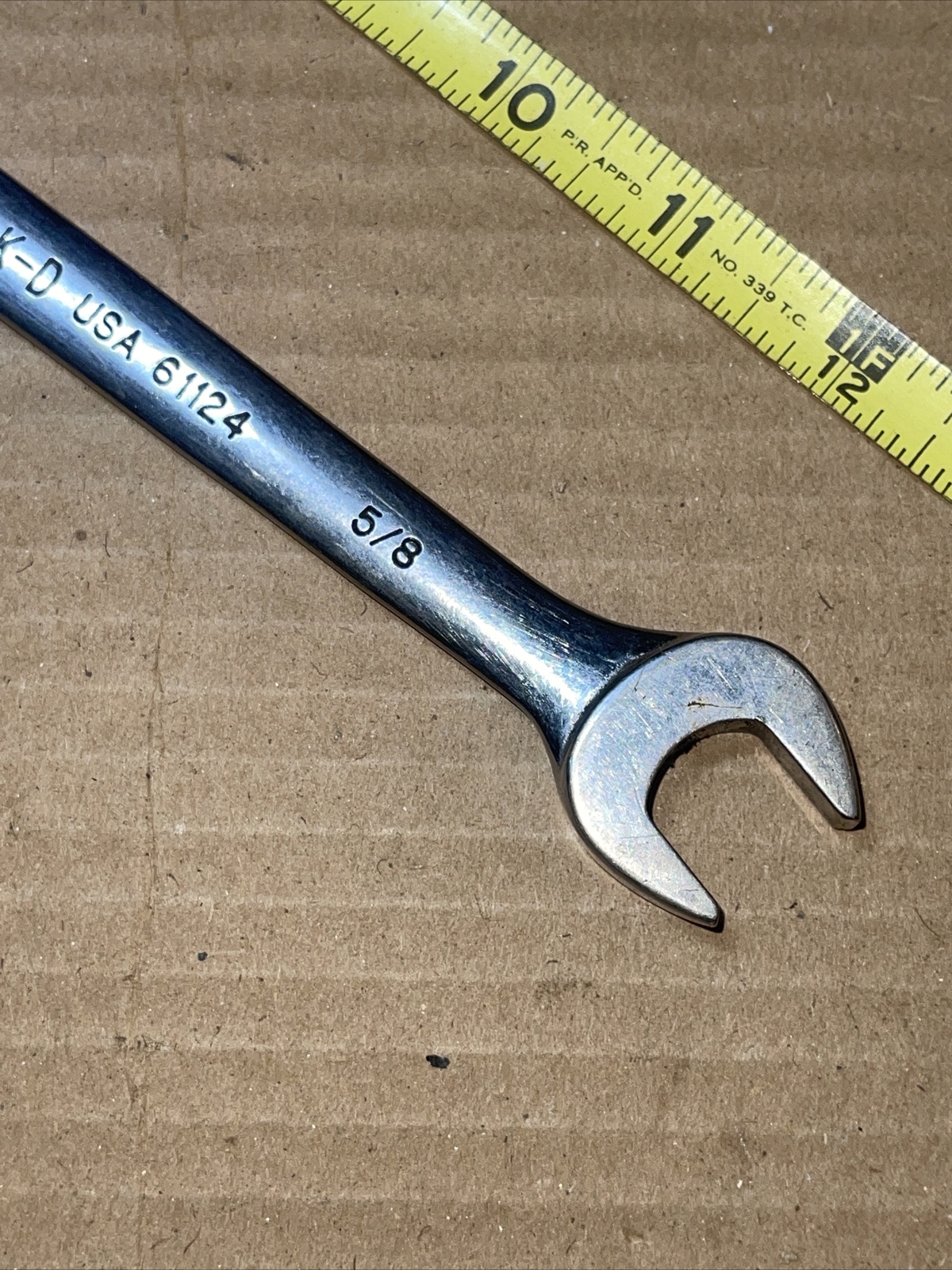 K-D USA 61124 3/4 In X 5/8 In SAE Open End wrench Vintage KD