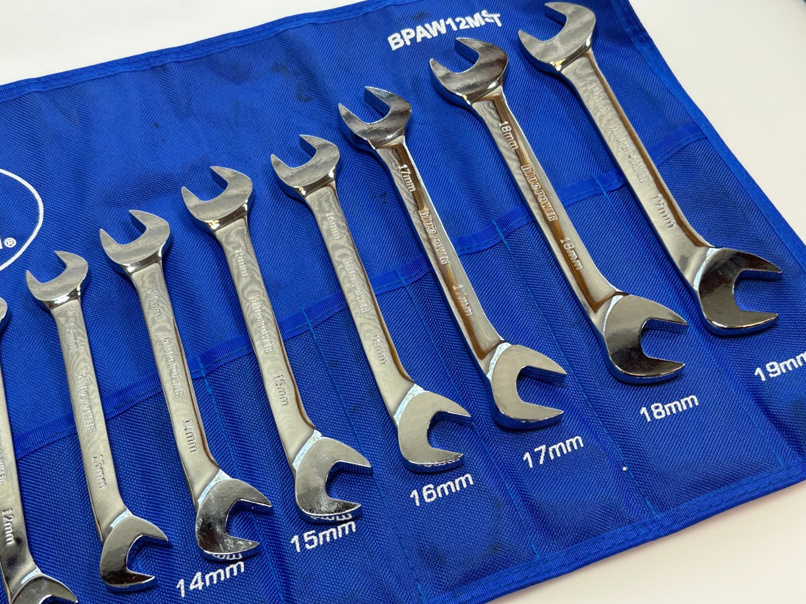 Cornwell Tools BPAW12MST 12Pc bluePOWER Metric 8mm-19mm 4 Way Angle Wrench Set