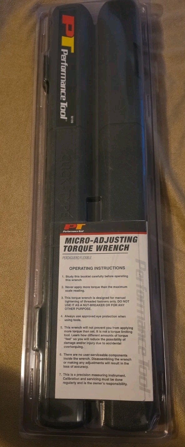 1/2″ Drive Click Type Torque Wrench 25 to 250 Ft. lbs. 41 Tooth Ratchet