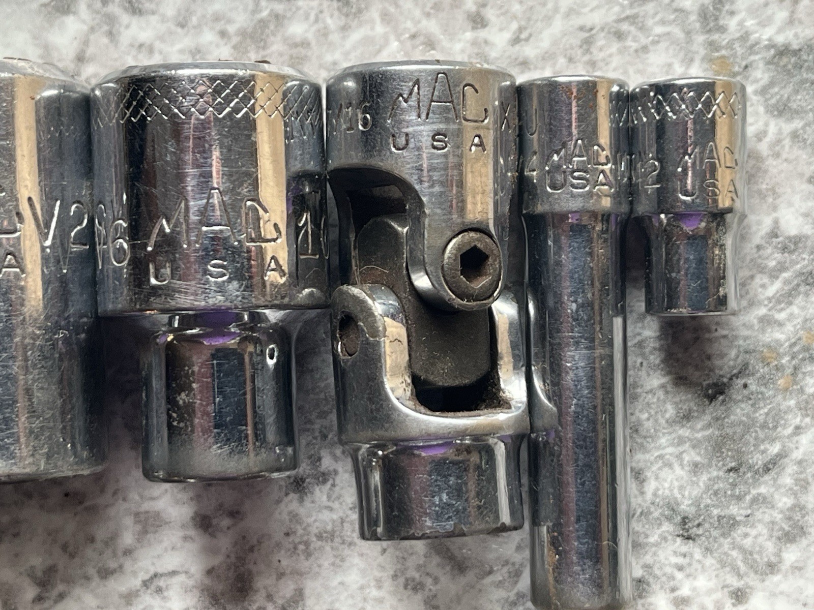 16 MAC TOOLS Sockets Metric SAE USA 1/2” Drive Specialty Mechanic Free Shipping