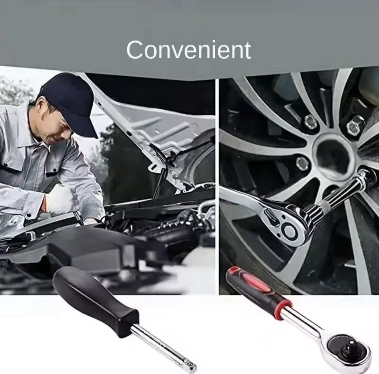 46pcs Socket Set Car Repair Tool Ratchet Spanner Wrench Set Screwdriver Full kit