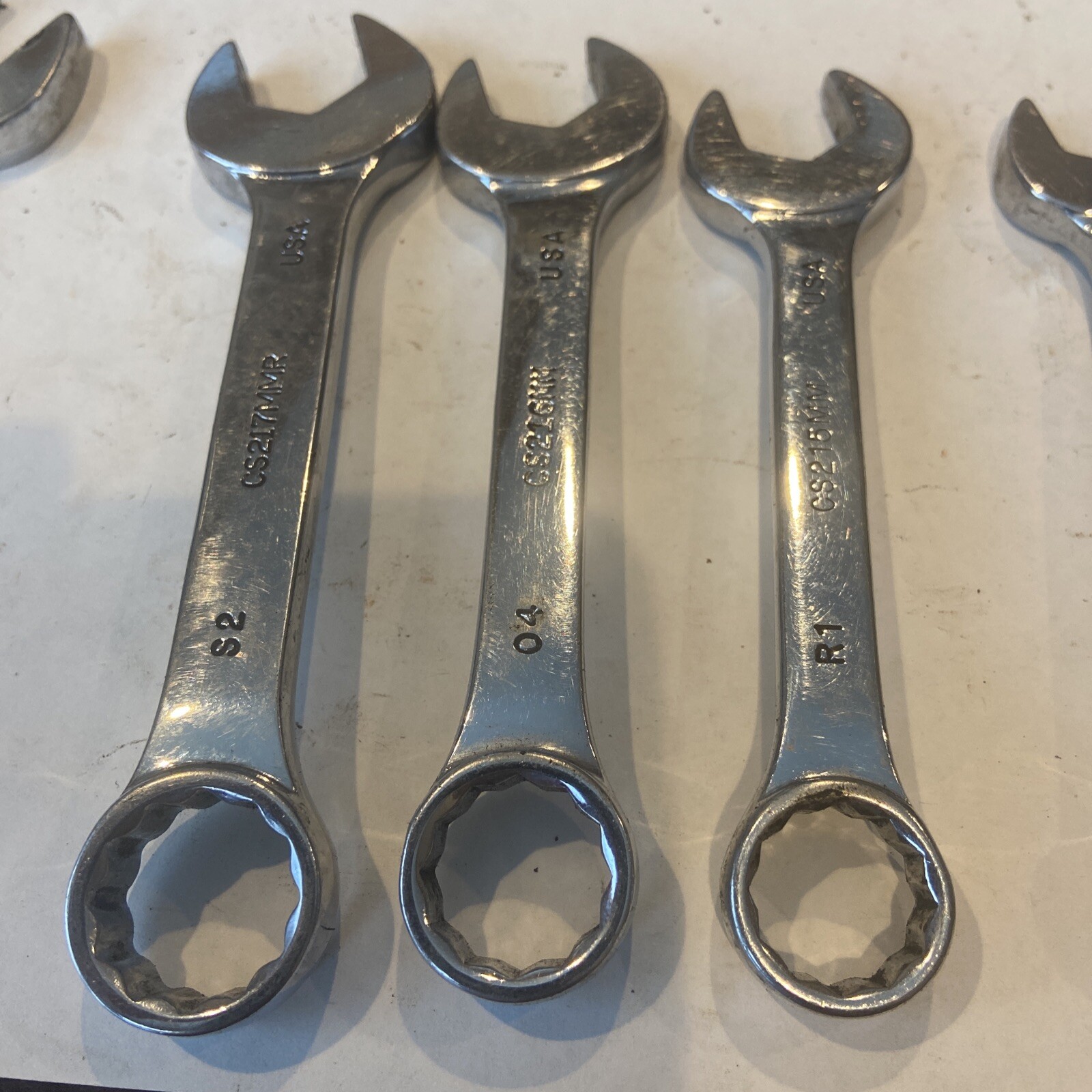 MAC TOOLS METRIC 12-POINT SHORT COMBINATION WRENCH SET 8pcs 12mm Thru 19mm