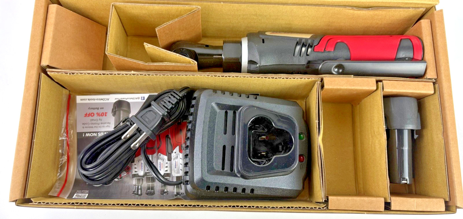 ACDelco G12 12V 1/4″ Cordless Ratchet Wrench 30 ft-lbs ARW1207