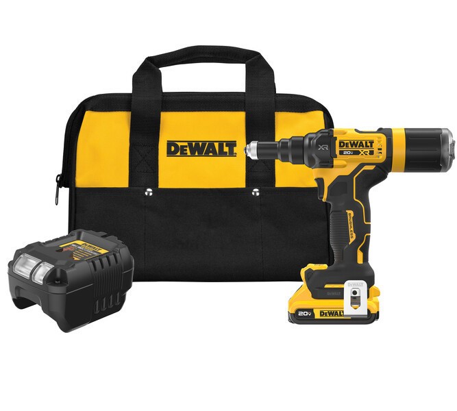 DeWalt DCF403D1 20V Max Xr Brushless Cordless 3/16In Rivet Tool Kit