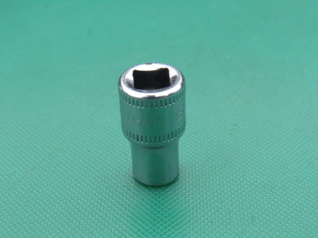 SNAP ON 6MM TMM6 1/4″ DRIVE METRIC 6 PT SHALLOW CHROME SOCKET 6 MM TMM VERY NICE