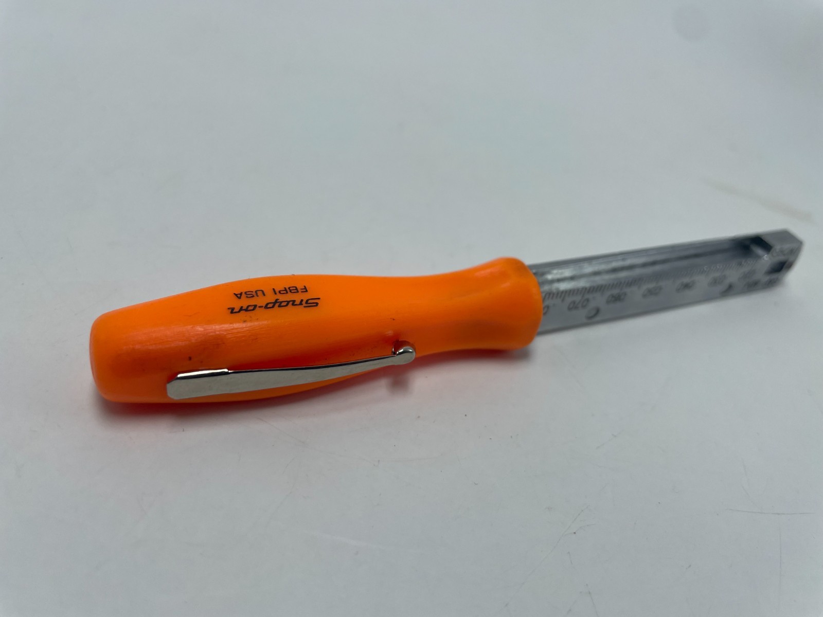 Snap-on Tools Spark Plug Gapper Gap Ramp Gauge Orange Hard Handle FBP1