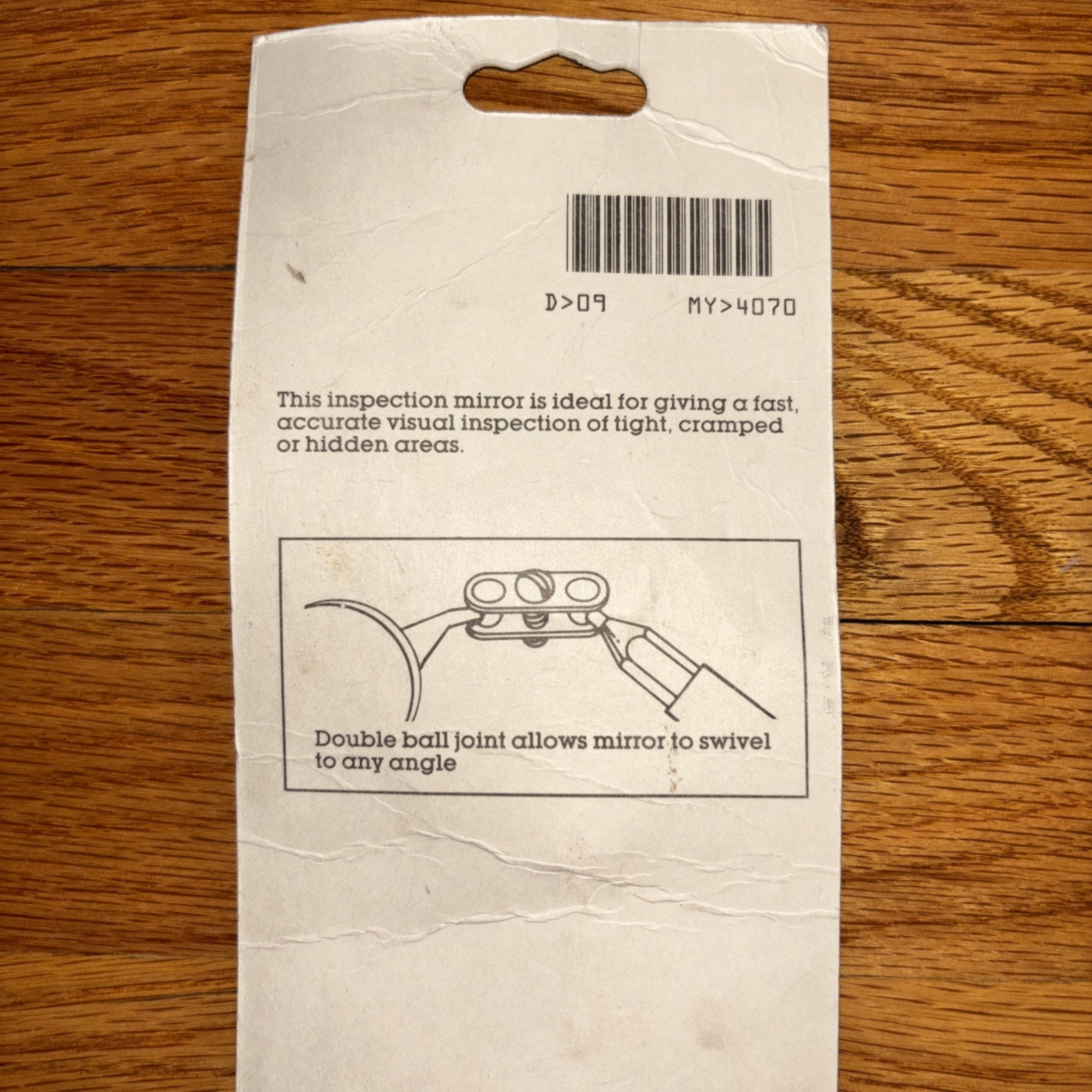 CRAFTSMAN TELESCOPING INSPECTION MIRROR 4070 14 In. EXPANDED 2-1/4″ Diameter USA