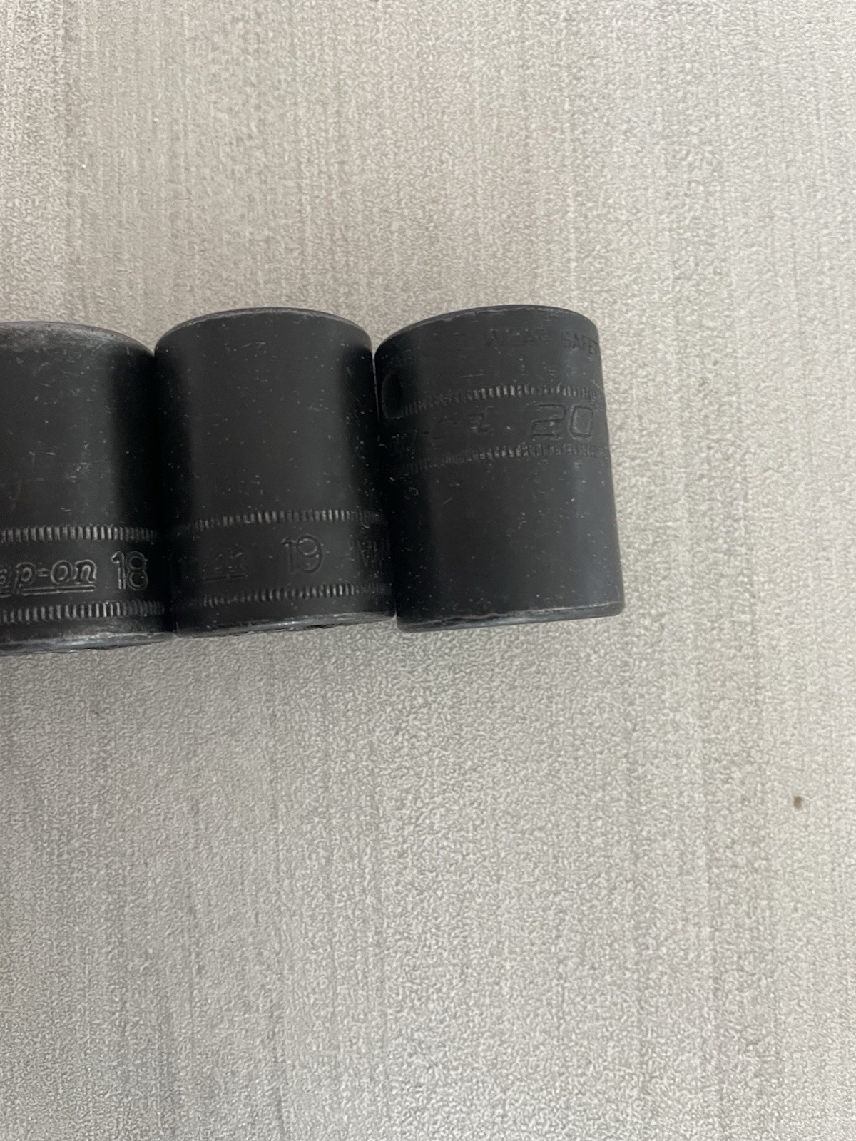 Lot Of 7 Snap On Impact Sockets IMM140 IMM150 IMM160 IMM170 IMM180 IMM190 IMM200