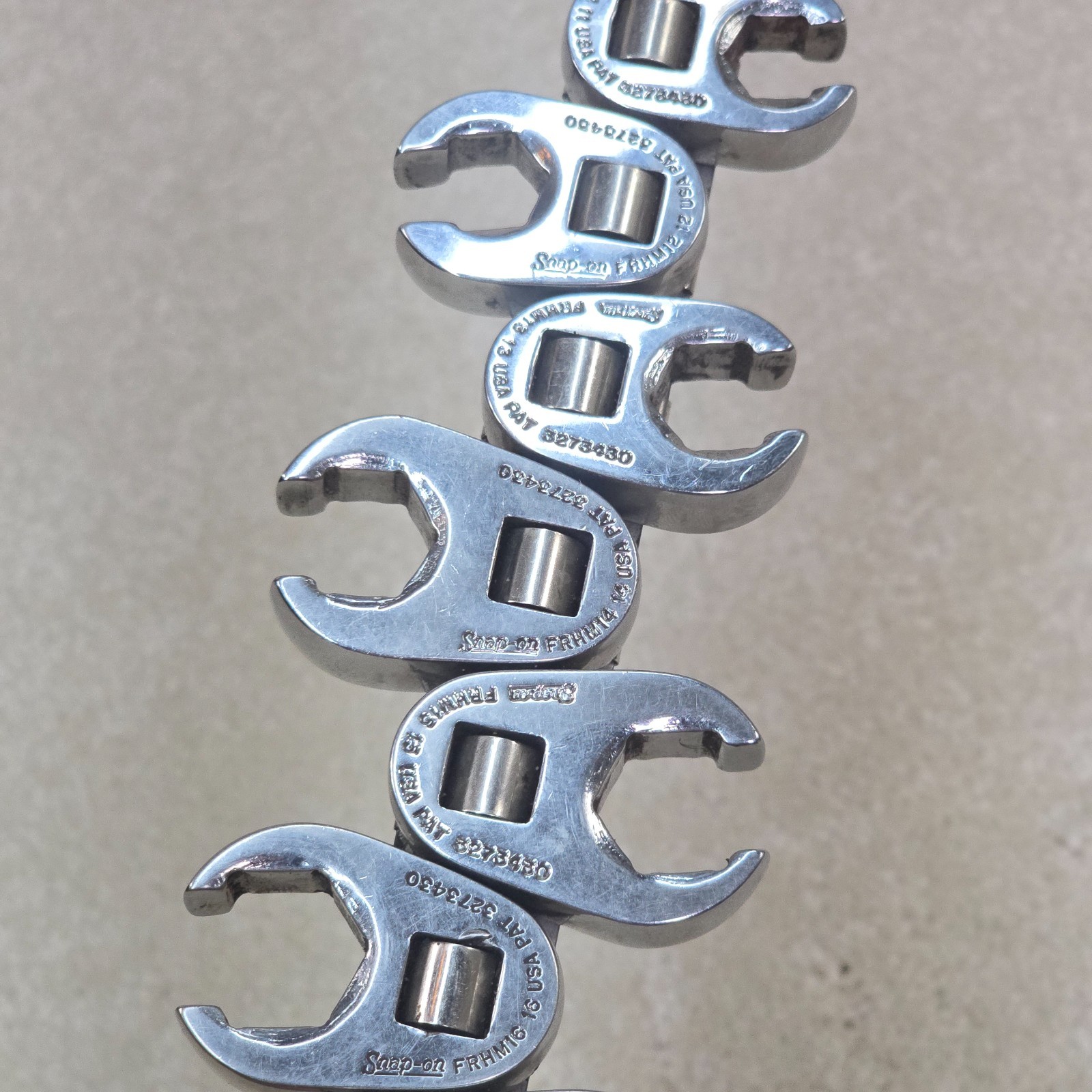 Snap-on 3/8″ Drive 6 Point Metric Flank Drive Flare Nut Crowfoot 9-19mm 11pc Set