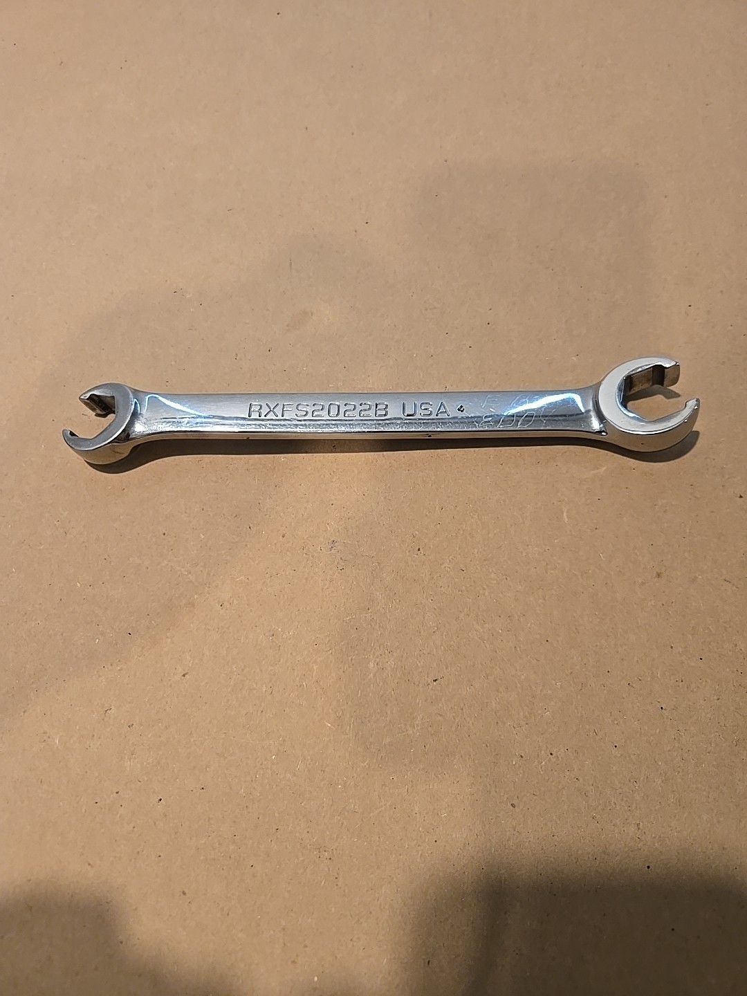 Snap On 5/8″-11/16″ 6PT SAE Chrome Flare Nut End Wrench USA RXFS2022B