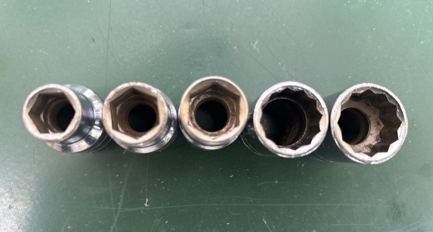 Vintage S-K (SK) Socket Lot – 1/2 Drive SAE 12 Pcs – 7/16” to 1 1/4”