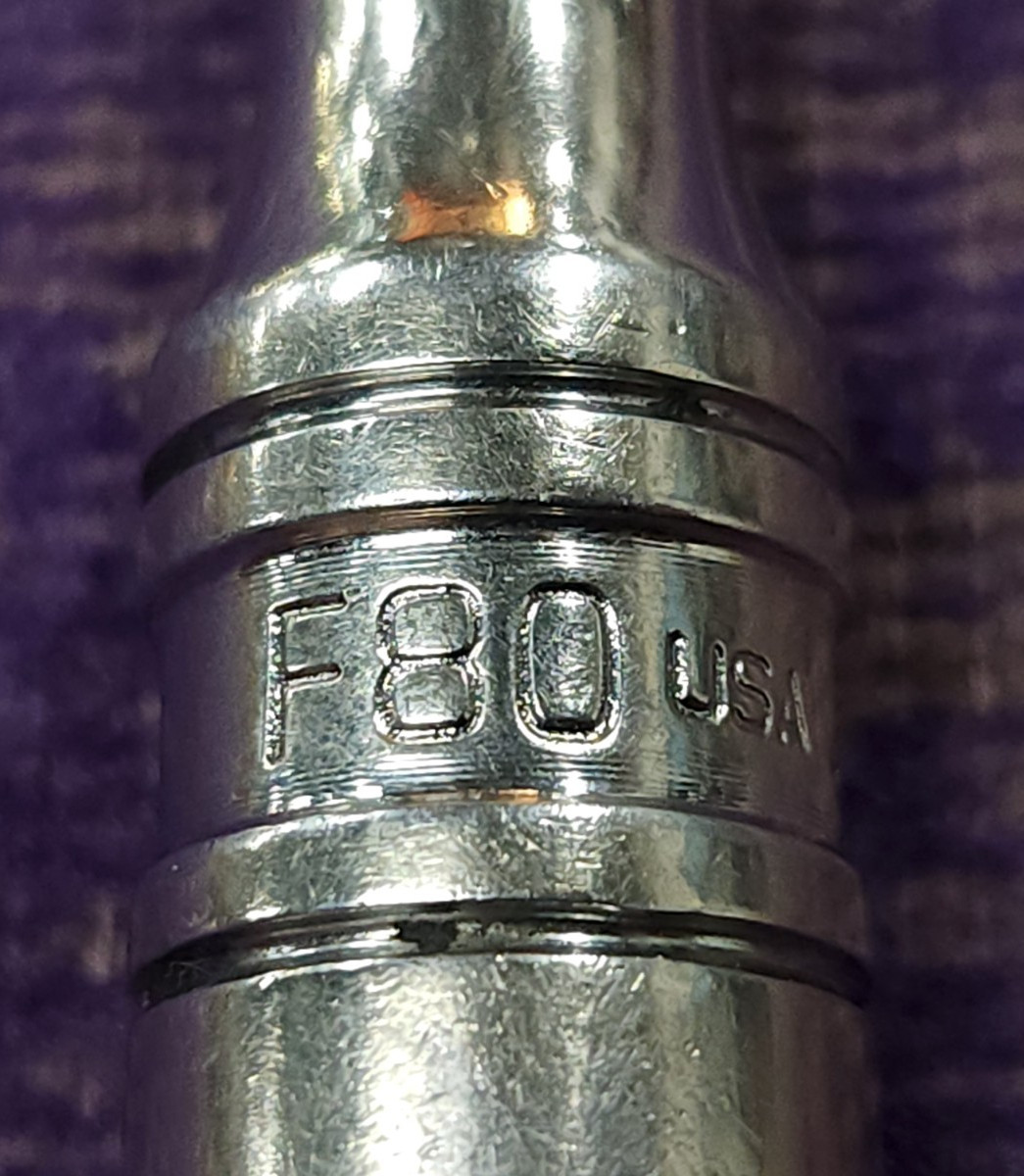 Snap-on F80 3/8” Drive Ratchet – Chrome Handle – USA Made