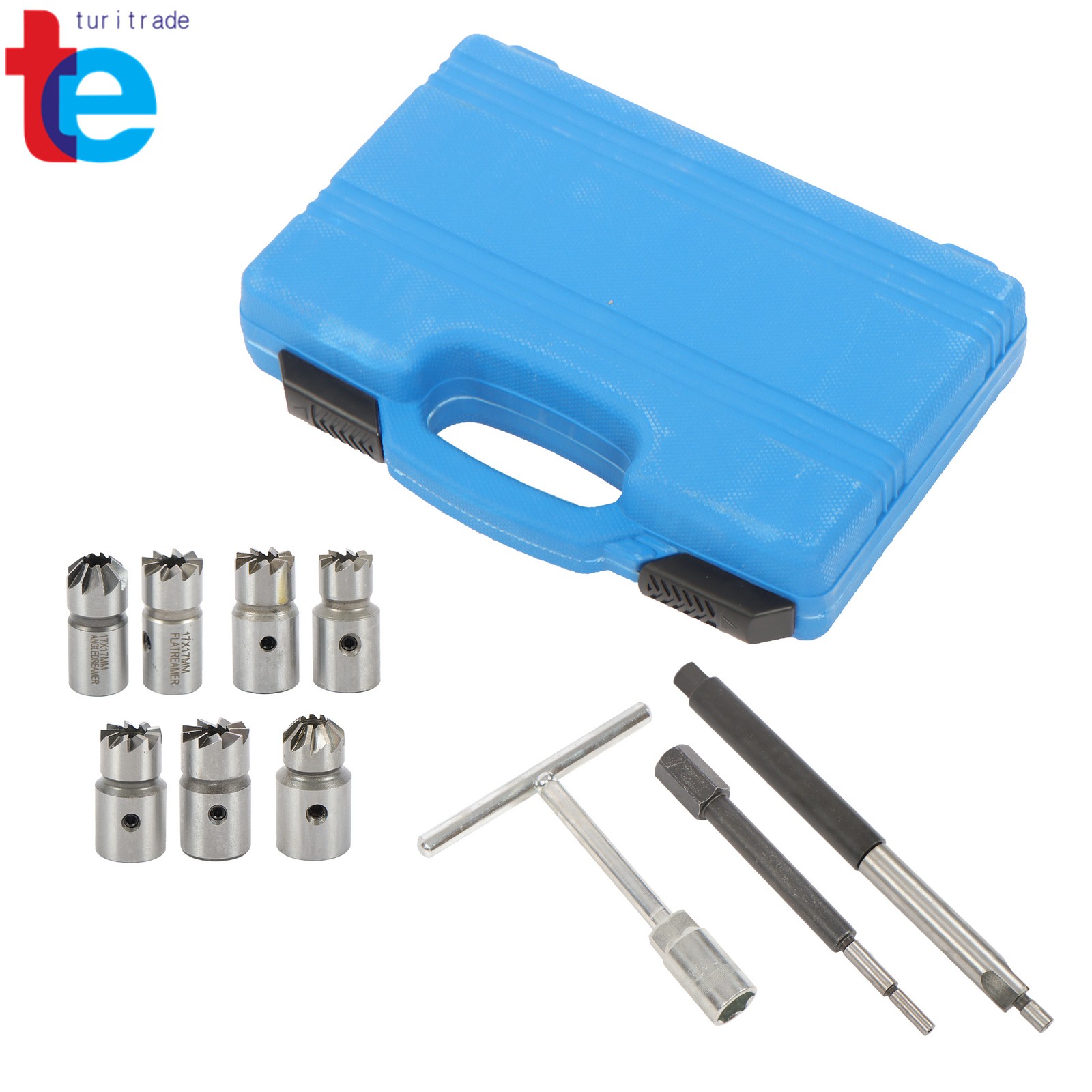 Diesel Injector Seat Cleaner Tool 10pcs Diesel Injector Seat Cutter Set Auto Set