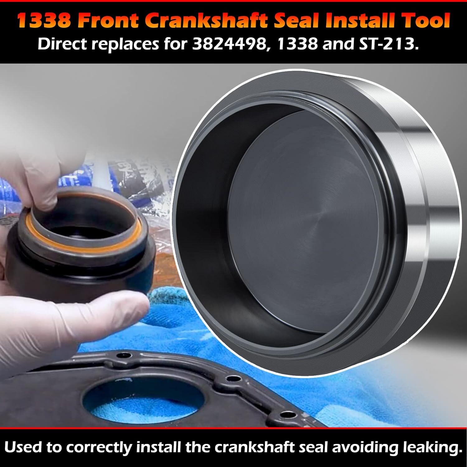 5046 Crankshaft Wear Sleeve & 1338 Front Cover Crankshaft Seal Install Tool Kit