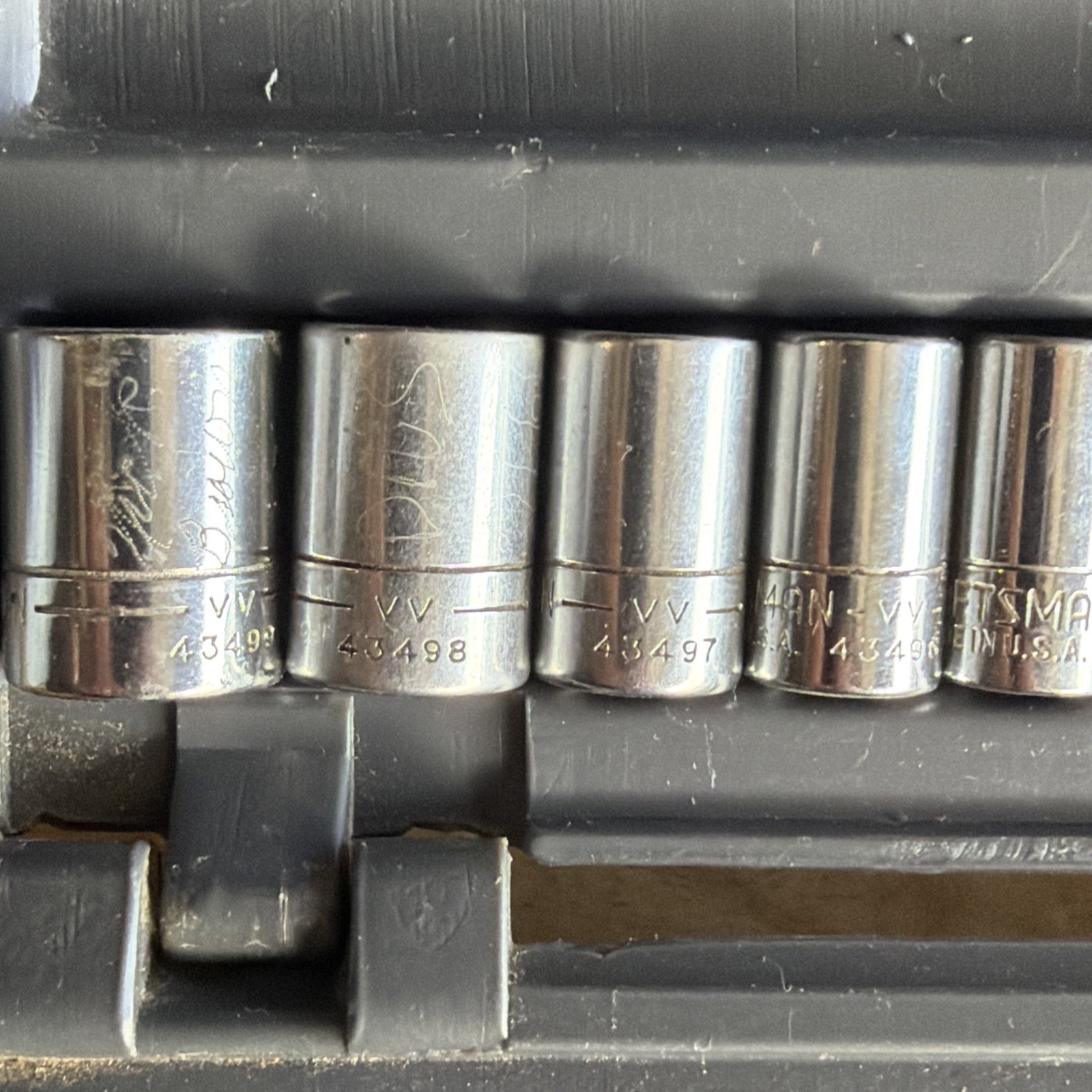 Craftsman SAE Socket Set 1/4″ Drive 6pt Ratchet Breaker Bar Permanex USA READ!