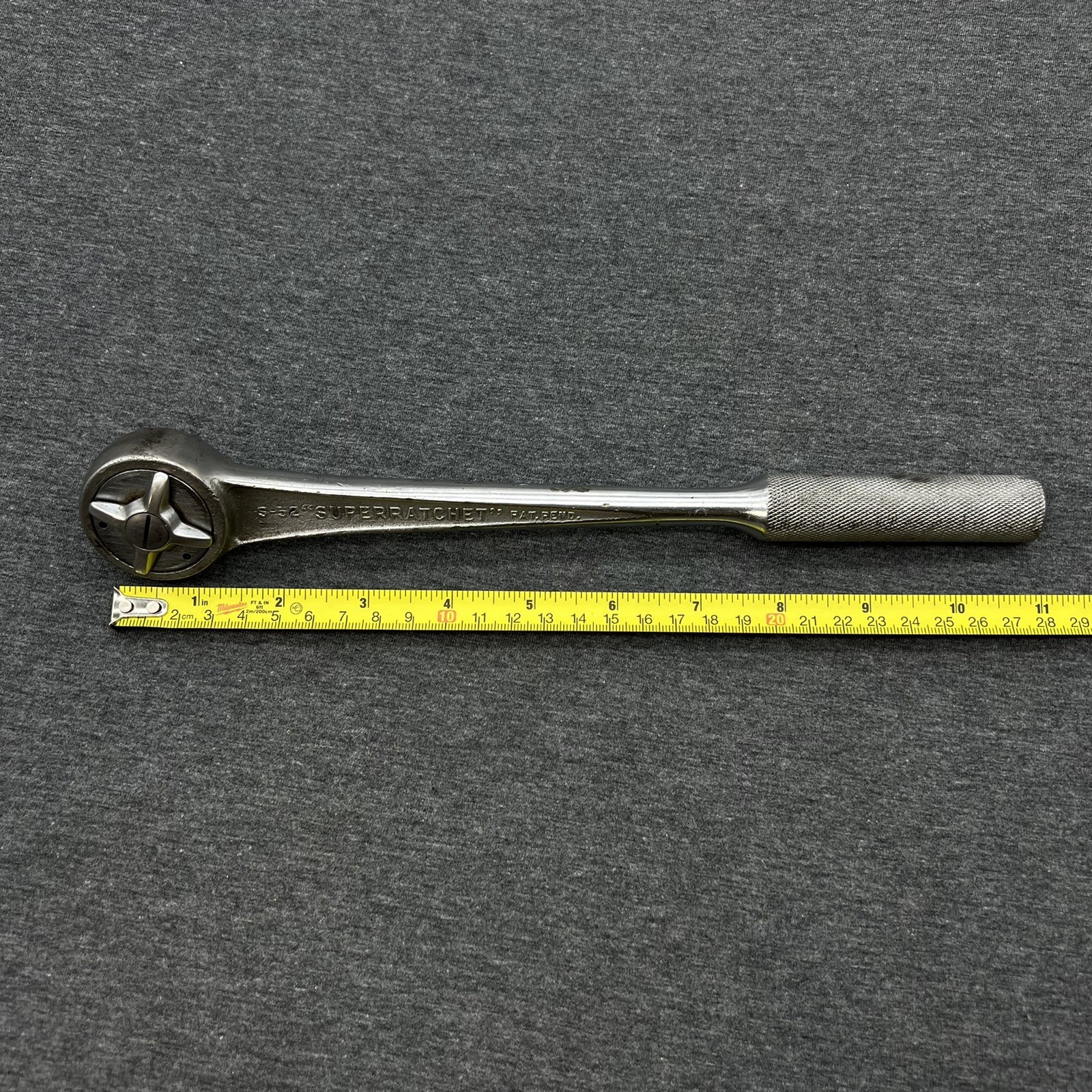 J.H. Williams 1/2″ Drive Ratchet S-52 Super ratchet 11” Long Made in USA