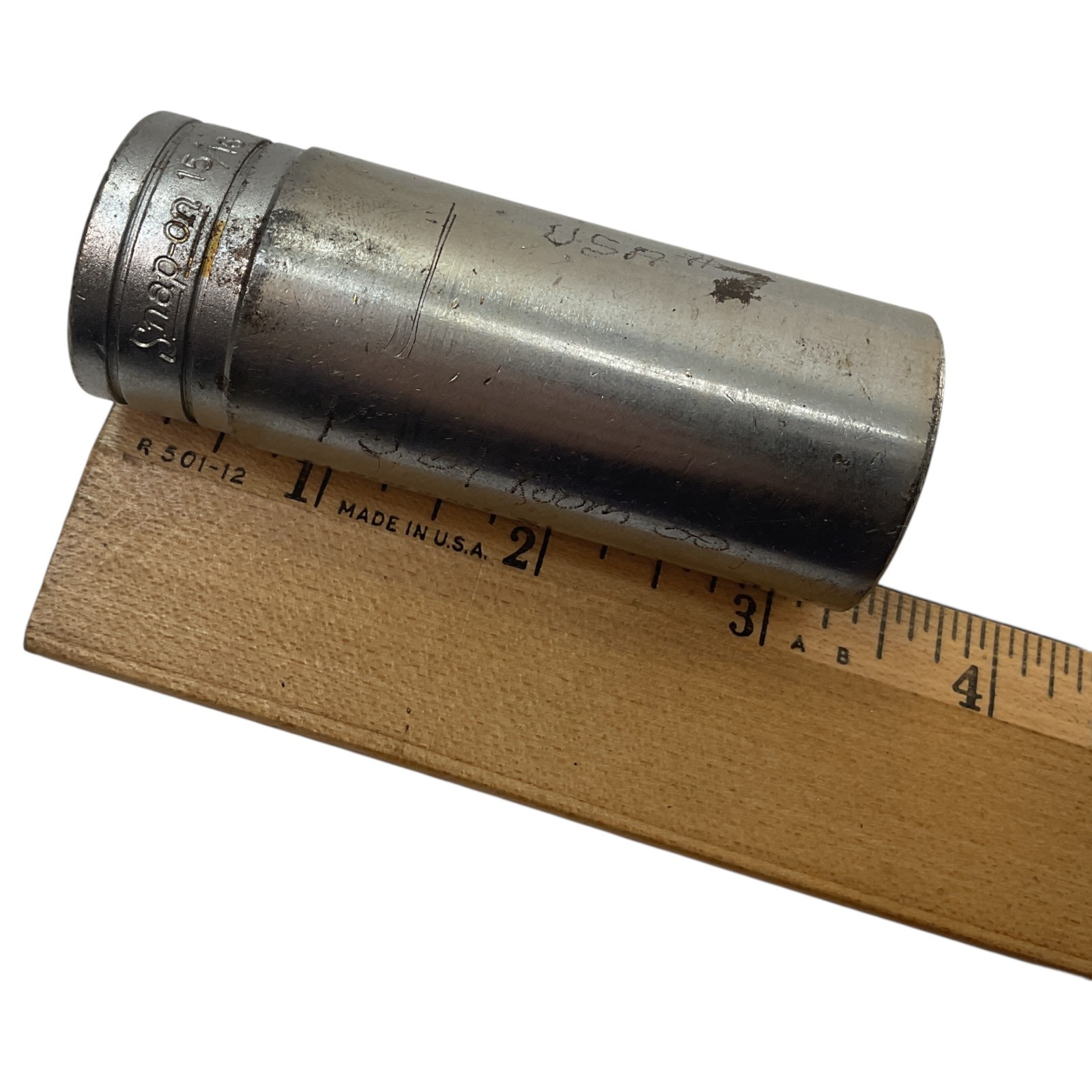 Snap-On Deep Socket 15/16″ S301 1/2″ Drive 12 Pt Chrome As Pictured Mechanic
