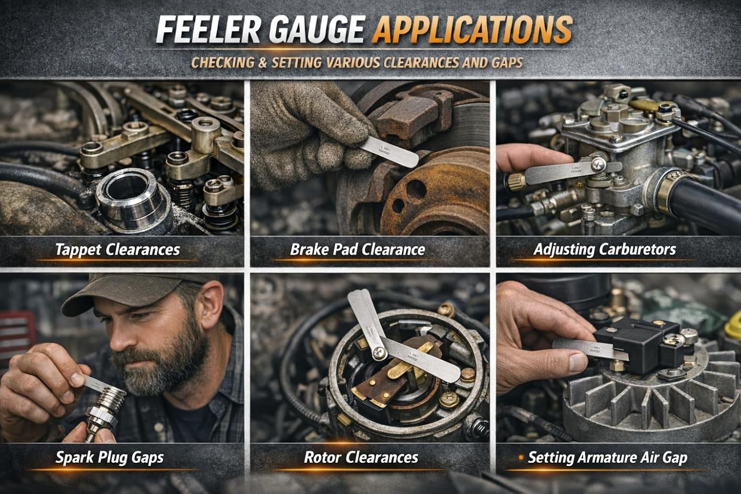 Durable Feeler Gauge Set – 32 Pcs Stainless Steel for Automotive and Musical Use