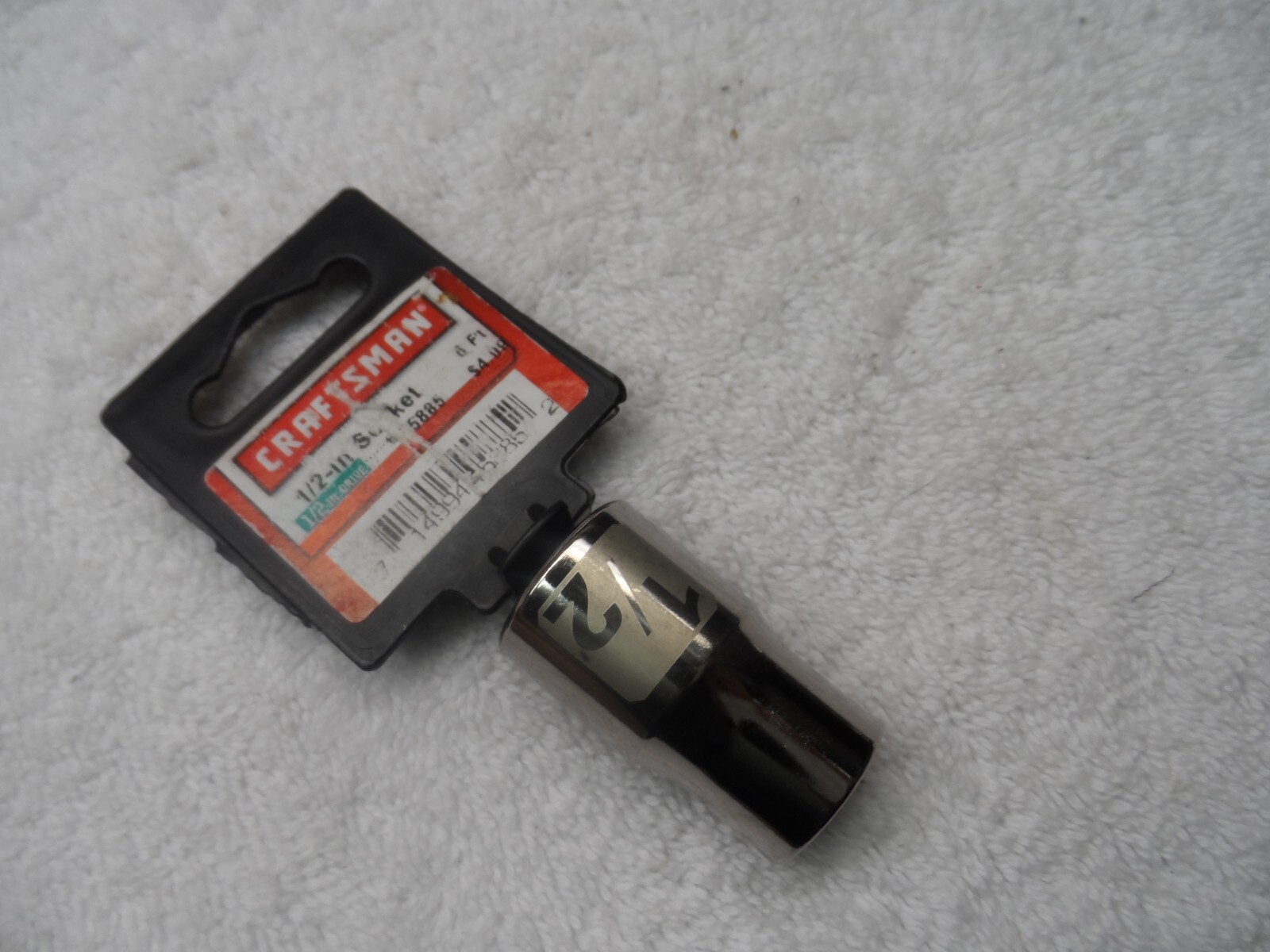 Craftsman 1/2″ Drive Standard SAE Socket, 1/2″ NIP laser 6pt USA – PN 45885