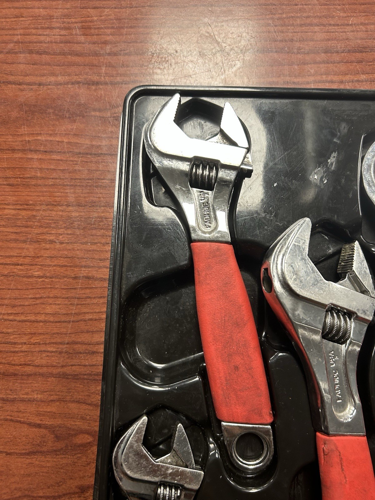 Snap On FADH704C – 4 Pc Adjustable Wrench Set – Flank Drive Plus,RED