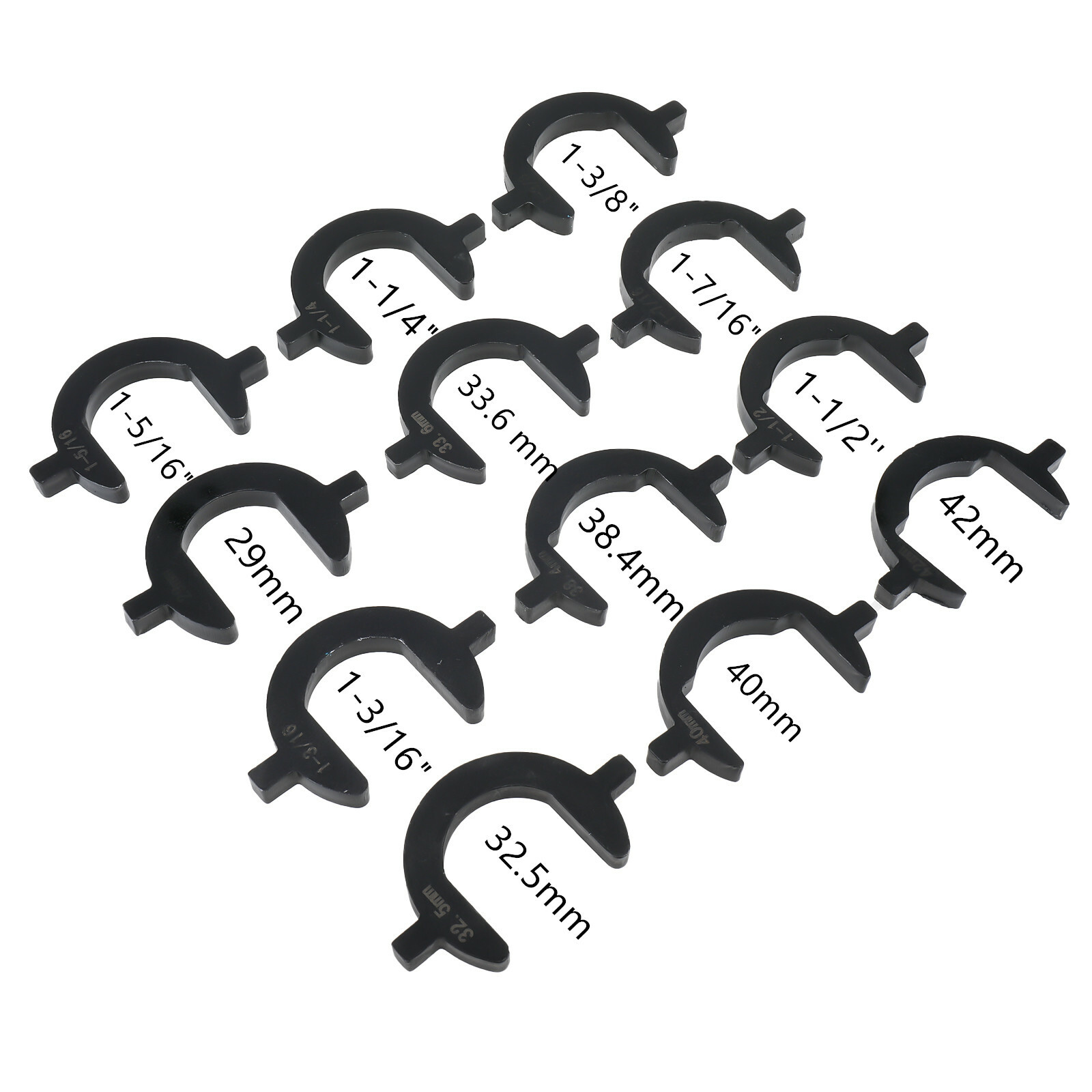 13pcs Inner Tie Rod Removal Installation Tool Set with 12 SAE & Metric Adaptors