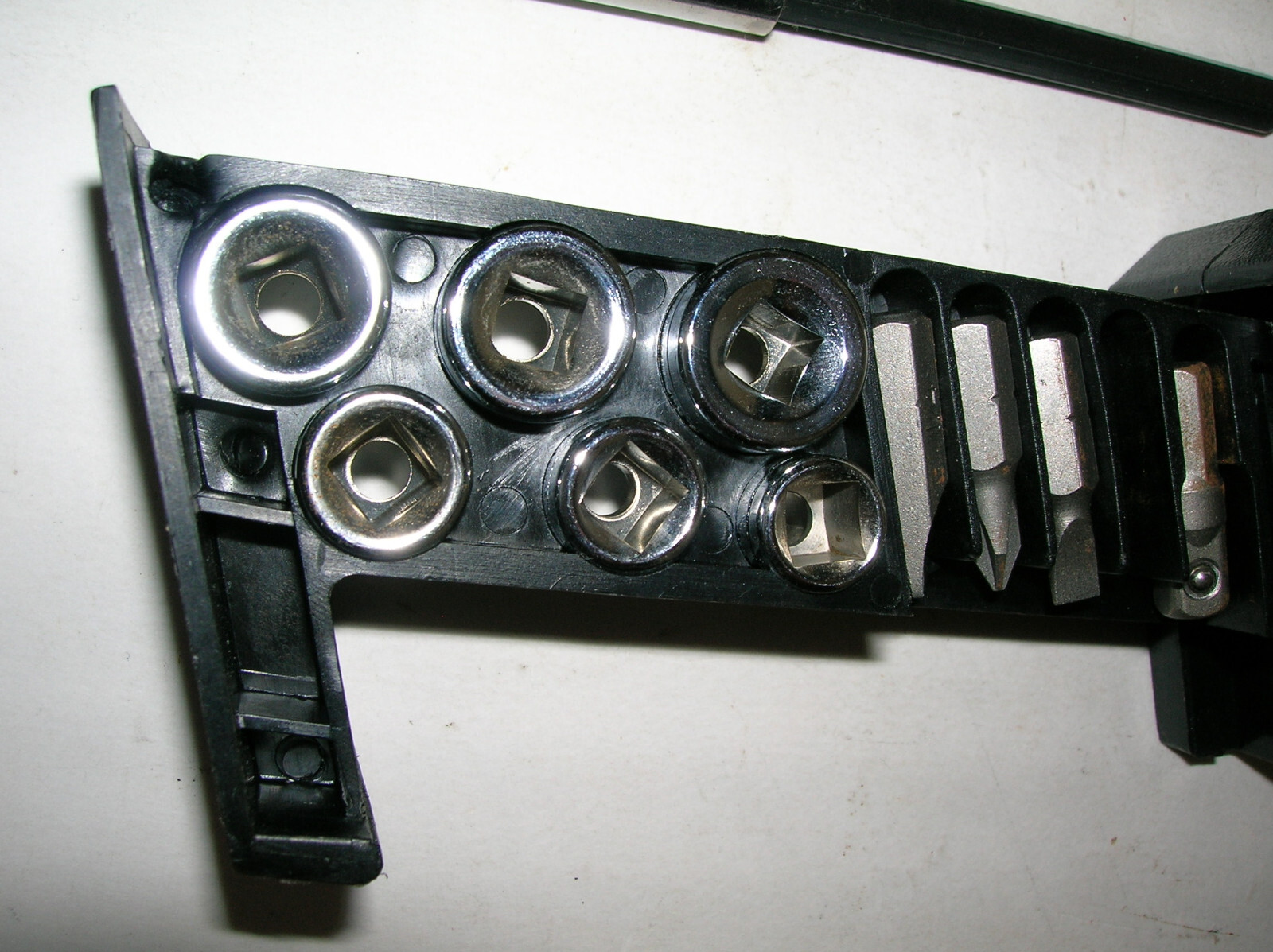 Multi-Ratchet Set 18pc Sockets & Bits Vintage Ratcheting Built in Storage DUREX