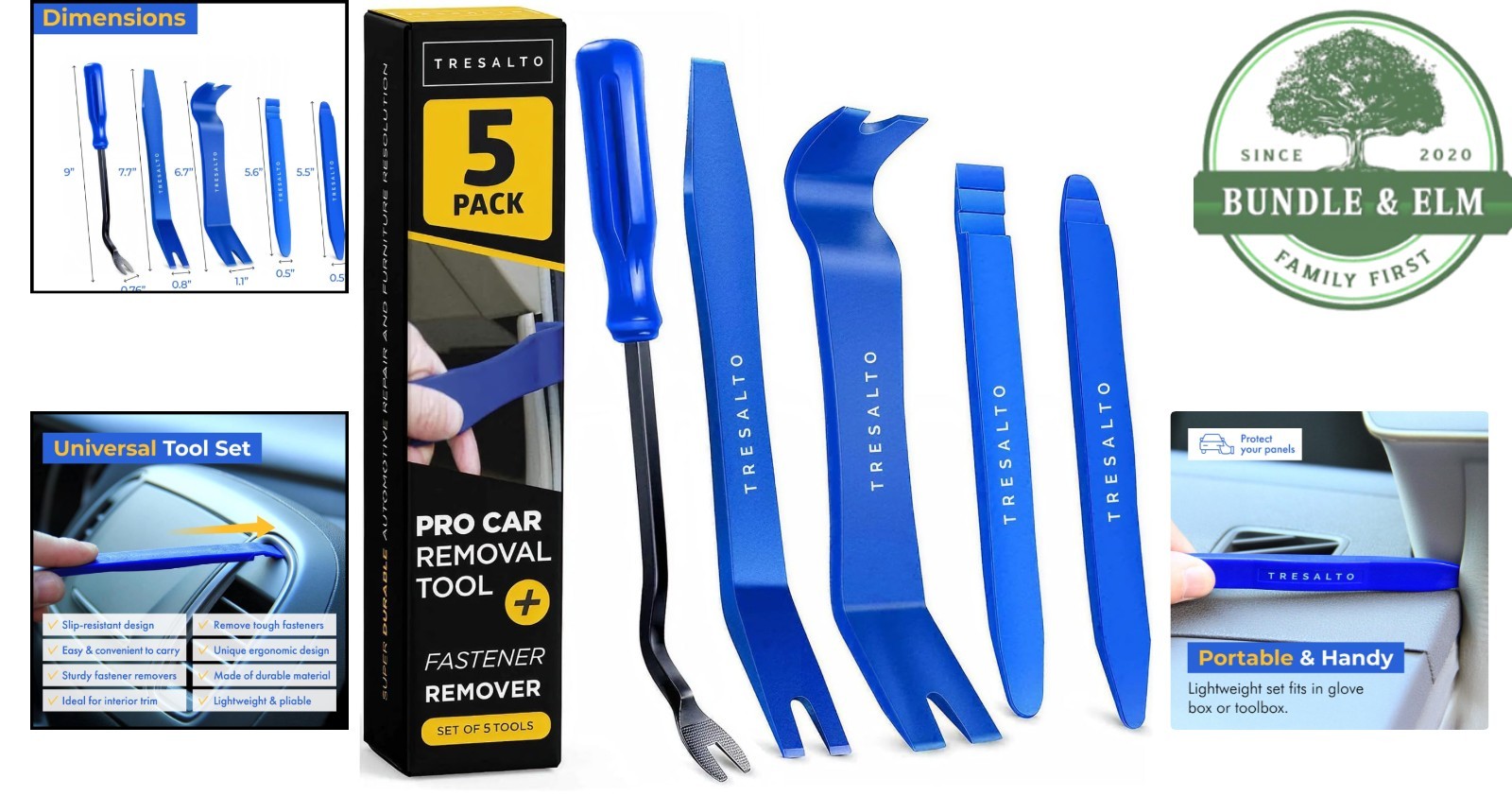 Versatile Auto Trim Tools – 5-Piece Set for Various Interior Applications