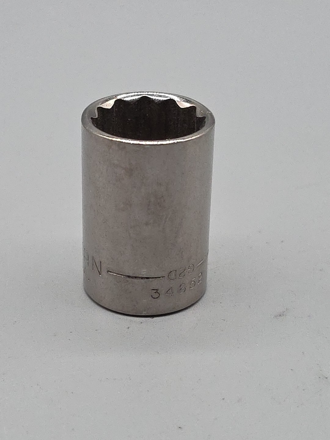Craftsman Tools 3/4” SAE 1/2” Drive 12 Point Shallow Socket G2D 34652 USA
