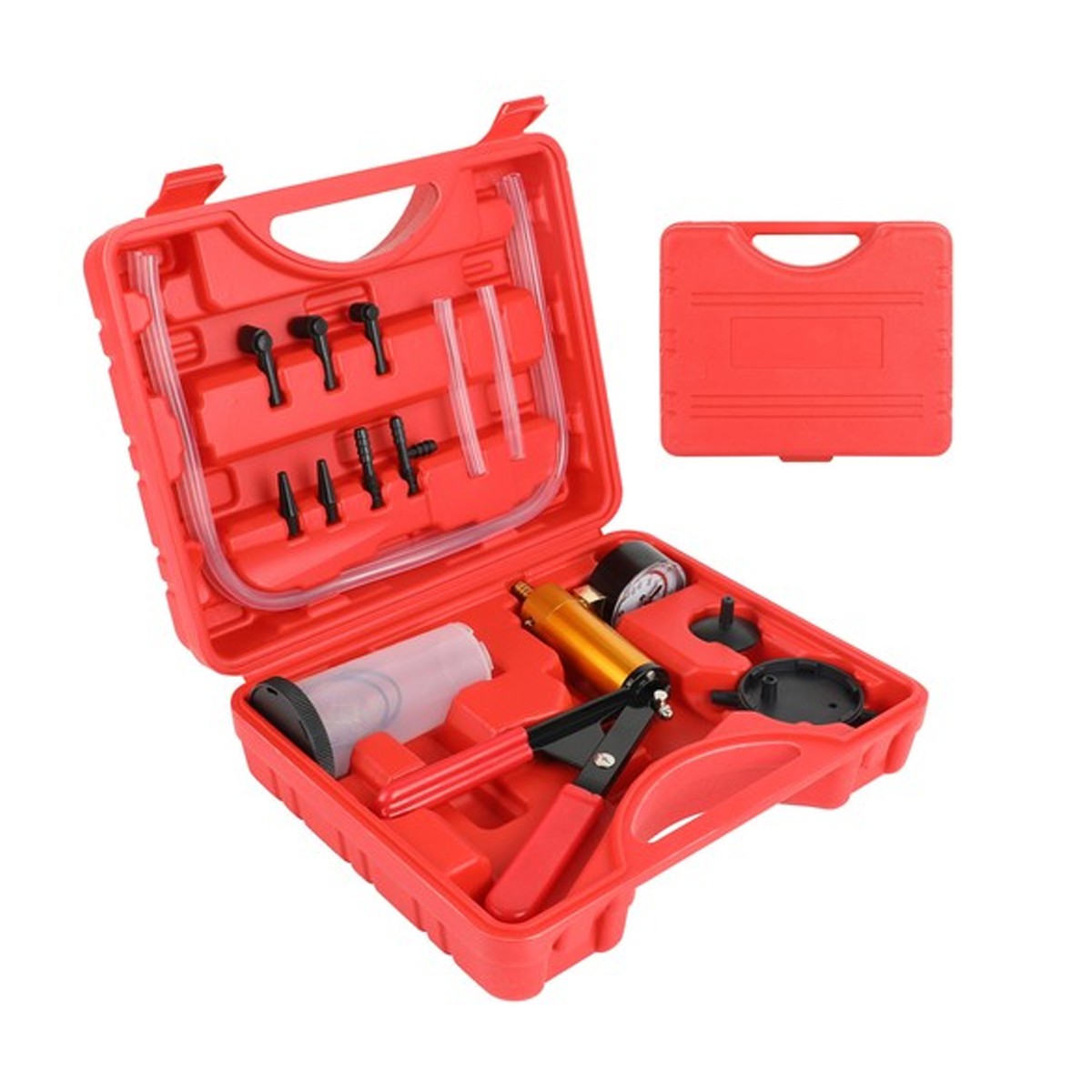 Hand Held Vacuum Pump Pressure Tester Kit Car Brake Fluid Bleeder Bleeding Tool
