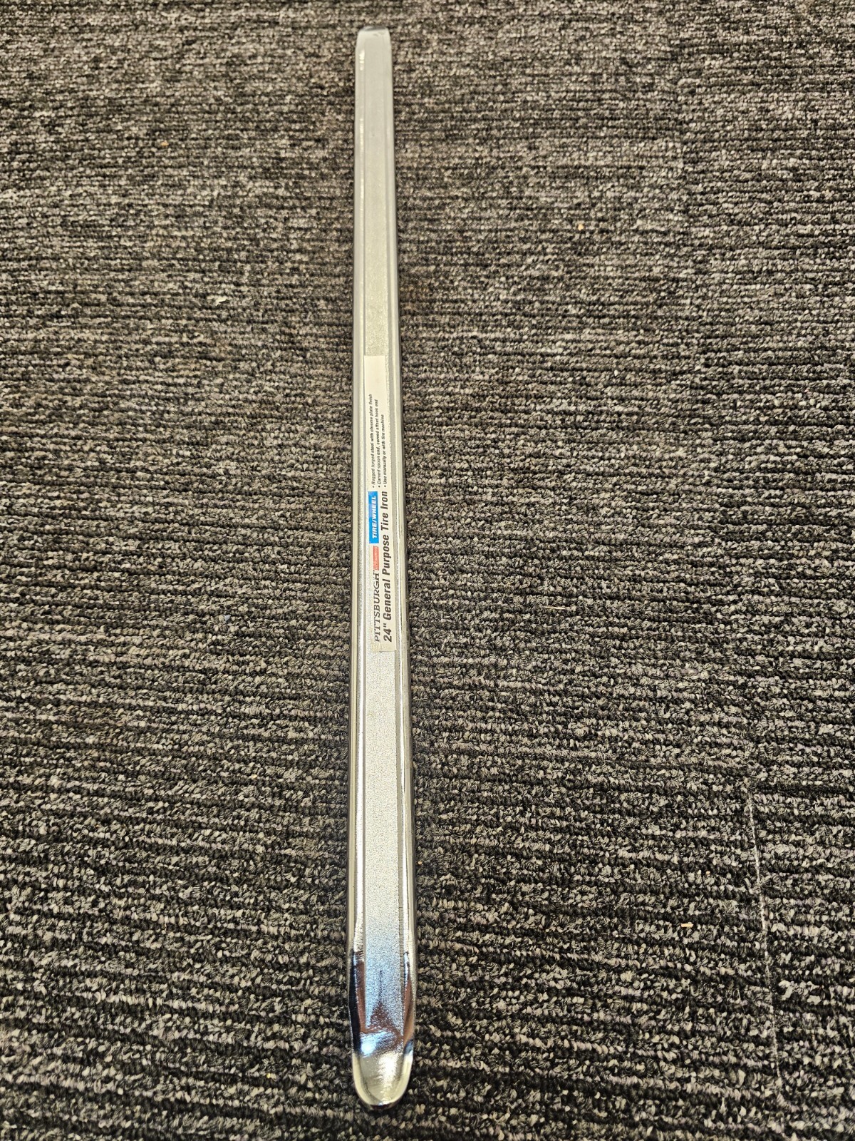 Pittsburgh 93230 General Purpose Tire iron 24″ Forged Steel Chrome Plate Finish
