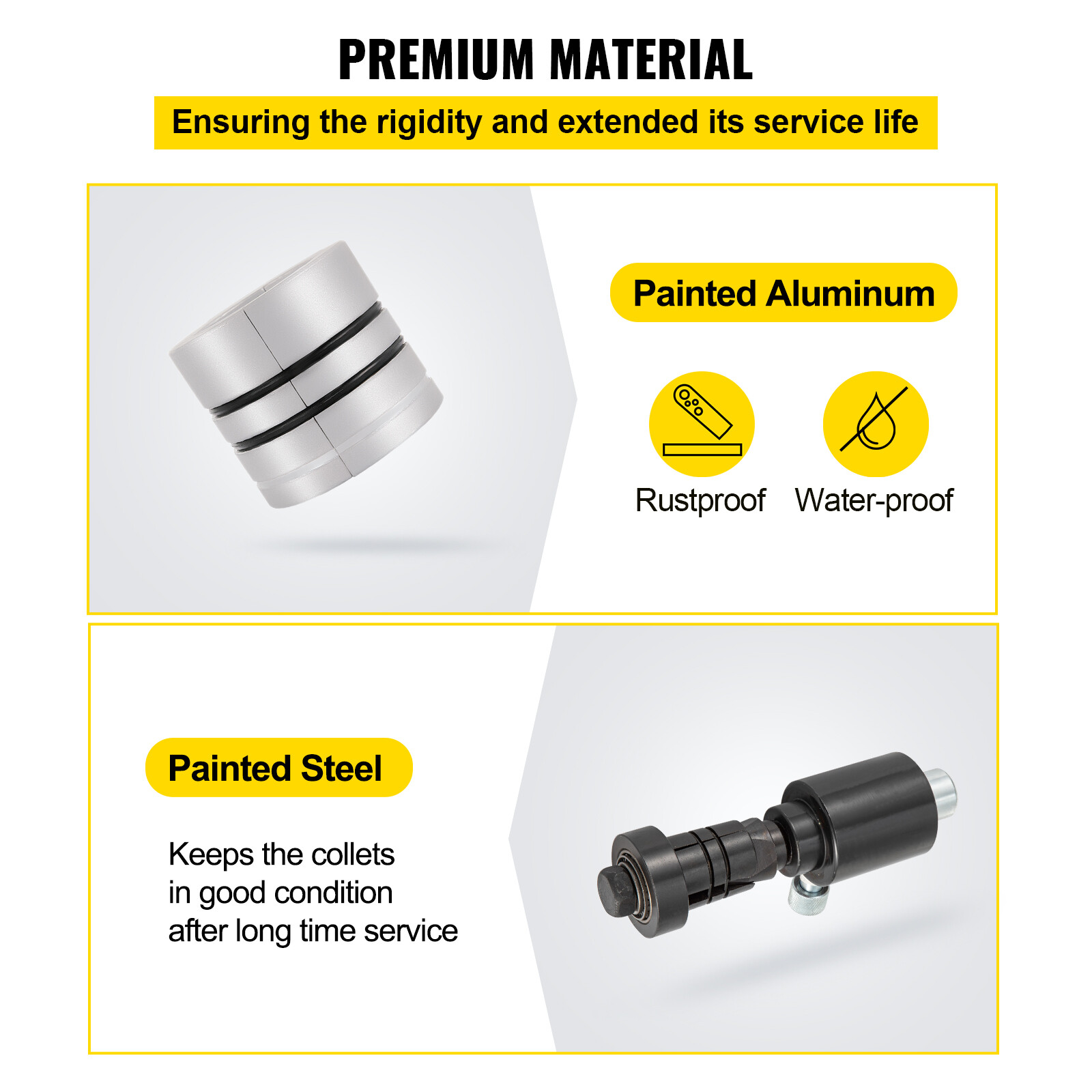 VEVOR Hydraulic Exhaust Pipe Expander Manual Tailpipe 1-5/8″ to 4 1/4″ 10 Tons