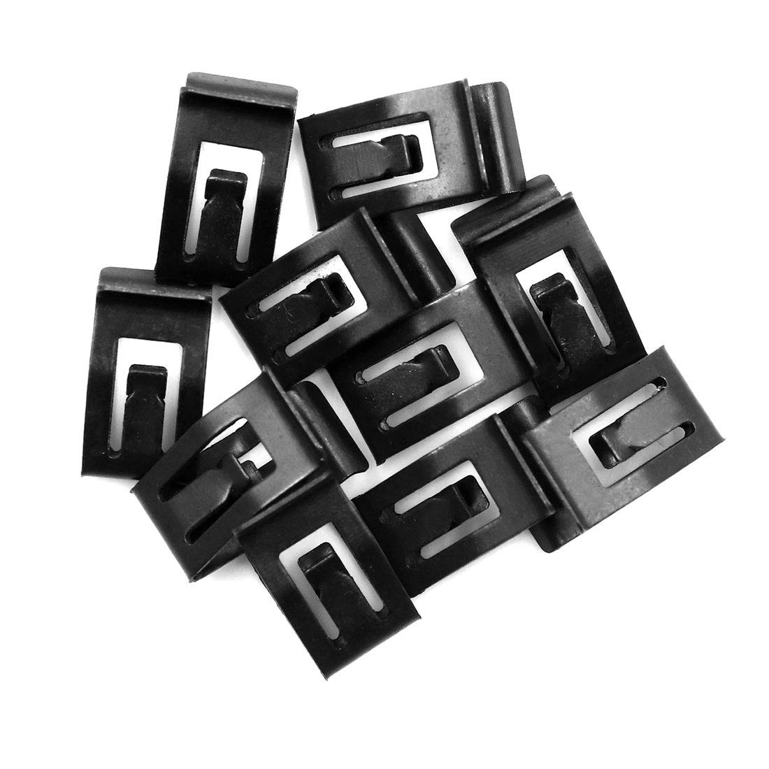 X AUTOHAUX 10 Pcs Console Dash Panel 17.7x11x10mm/0.70″x0.43″x0.39″, Black