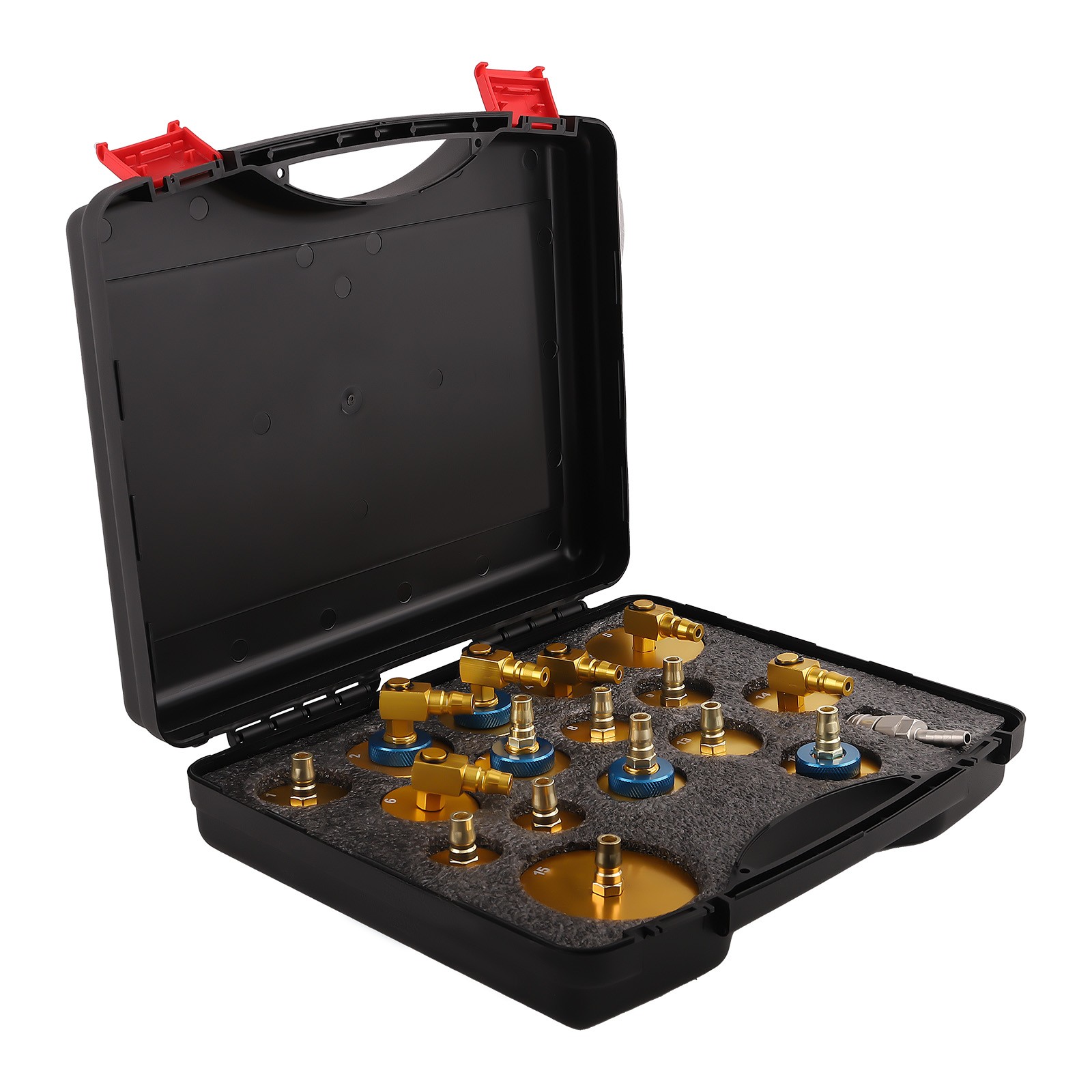 17Pcs Brake Master Cylinder Bleeder Adaptors Set Brake Fluid Bleeder Adapter Kit