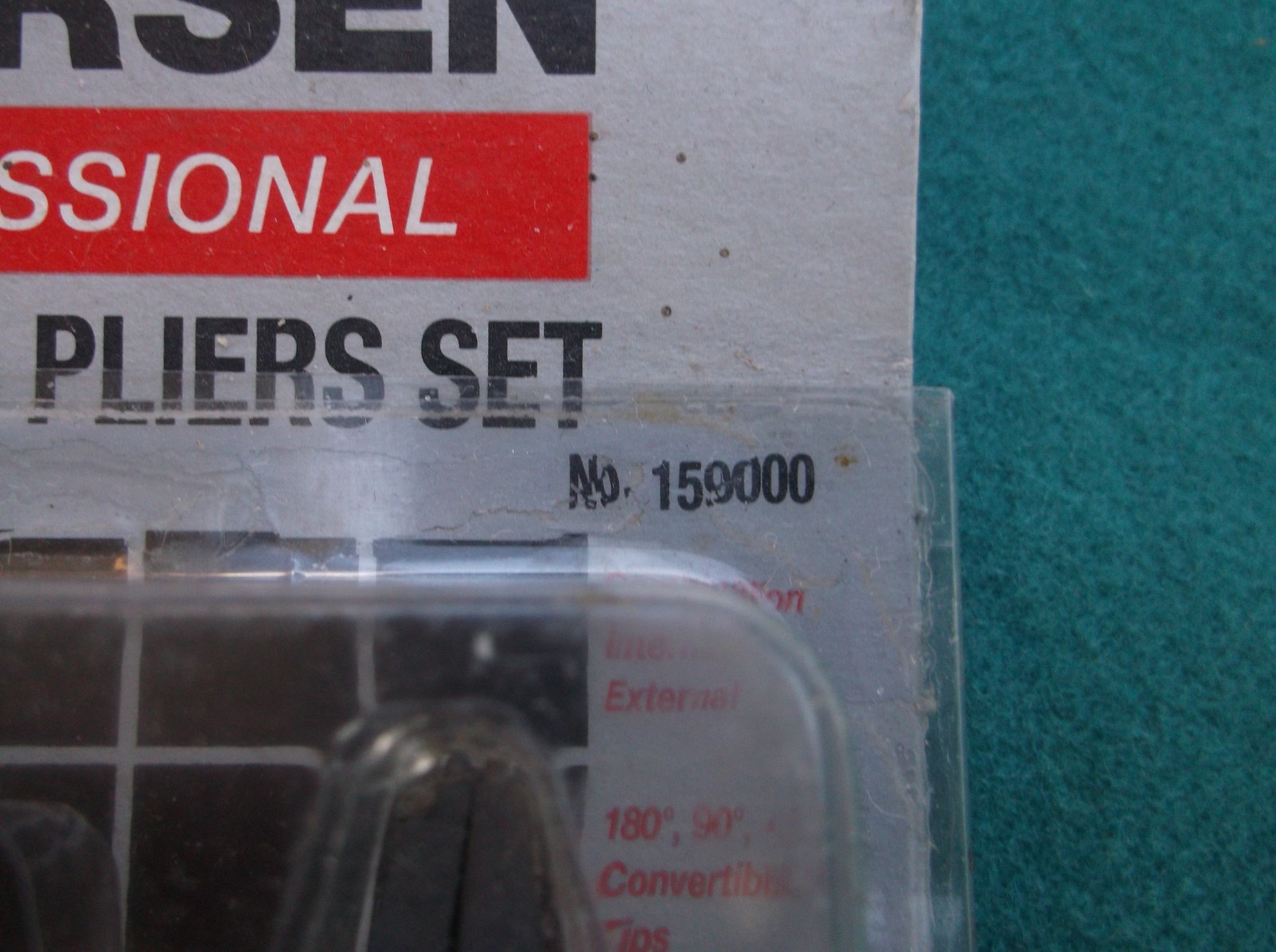 NOS Thorsen Professional Snap Ring Pliers Set No. 159000 Convertible Inner & Out