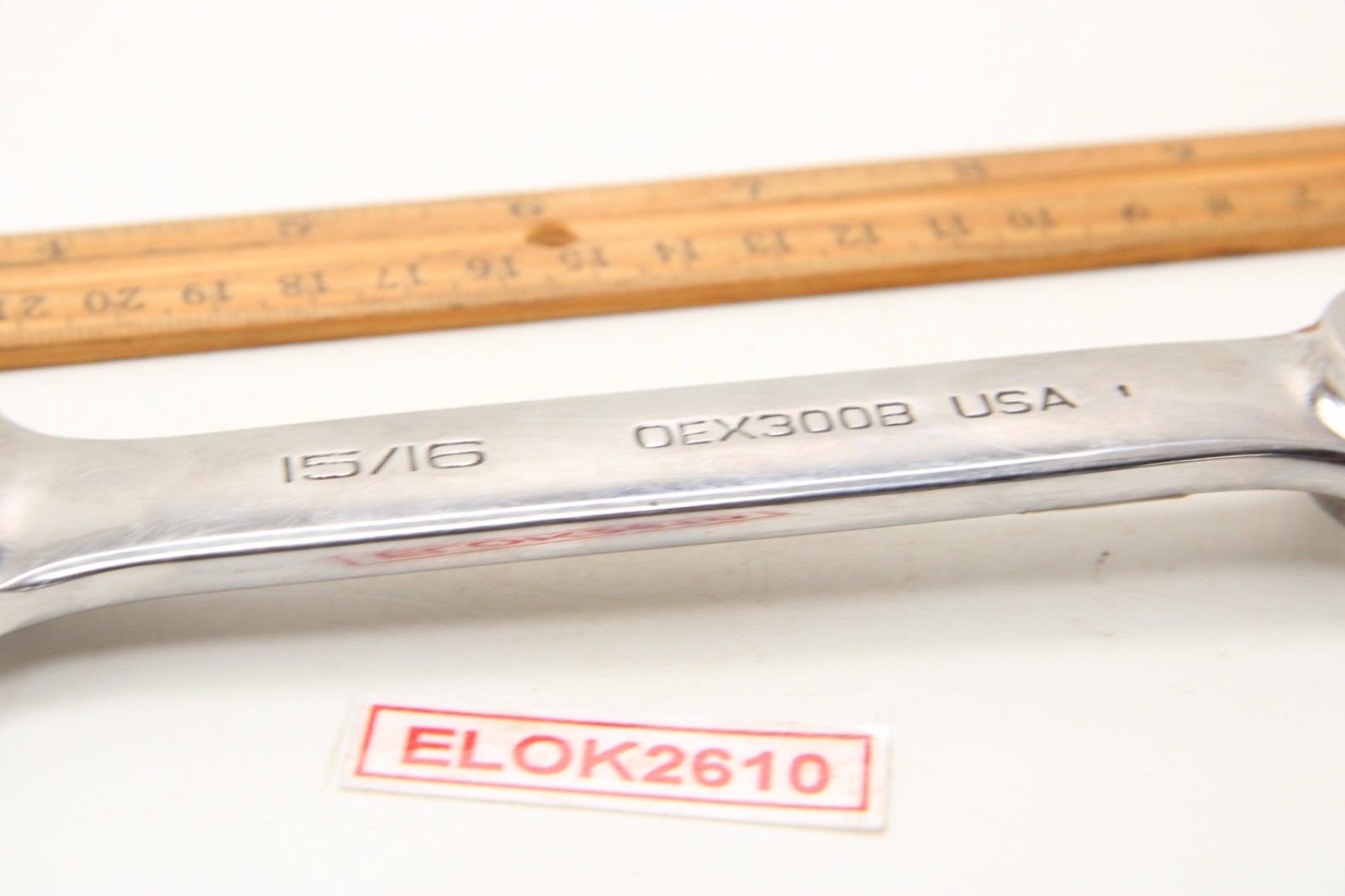 Snap-On OEX300B 15/16″ 12 Point SAE Chrome Stubby Combination Wrench USA