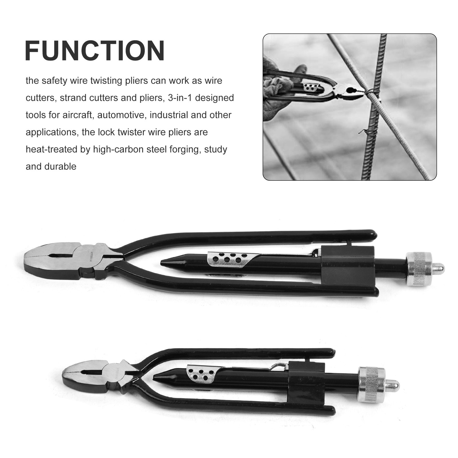 6″ 9″ Aircraft Safety Wire Twisting & Locking Pliers Electrical Lock Twist Tool