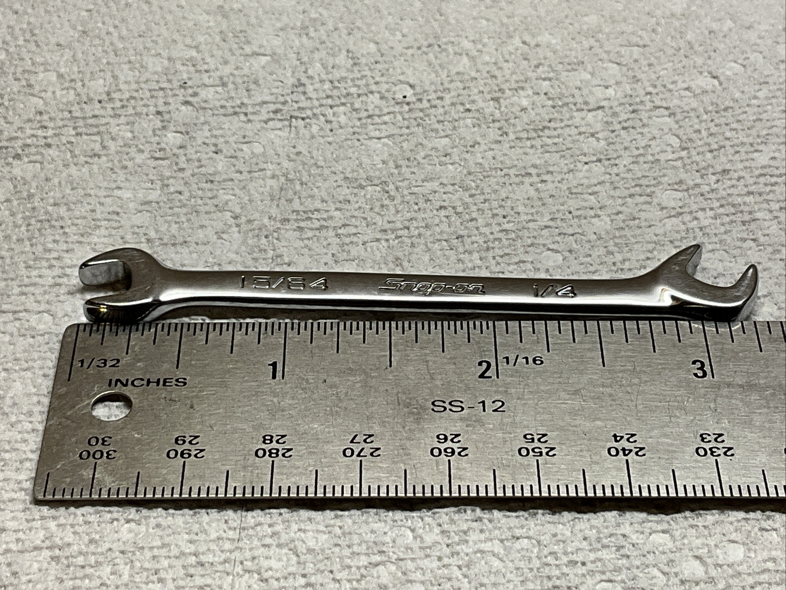 Snap-On#DS1516A – 15/64″ & 1/4″, SAE, Offset, Open End, Ignition Wrench-USA-NEW-
