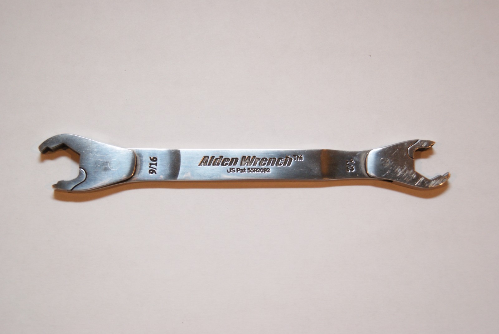 Alden EZ Ratcheting Open End Wrench Set 3pc 3/8 7/16 1/2 9/16 5/8 11/16 w/Pouch