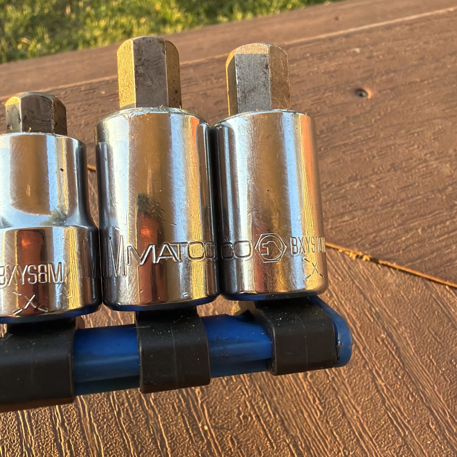 MATCO 8 PIECE 1/4″ AND 3/8″ DRIVE METRIC STUBBY HEX SOCKET DRIVER SET 3mm-10mm