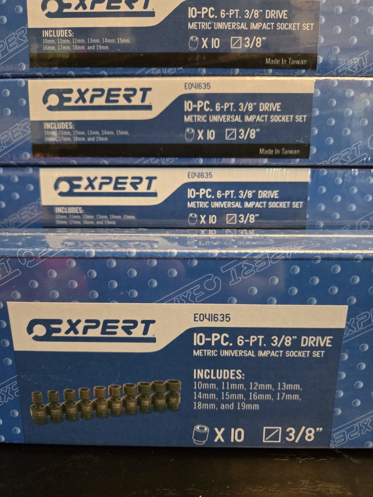 Expert 10pc 3/8″ Drive Metric Universal Impact Socket Set 6pt E041635 NEW