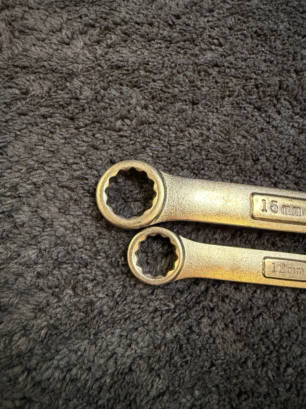 2 – Craftsman VA Metric Combination Wrenches 15mm 12mm see pictures