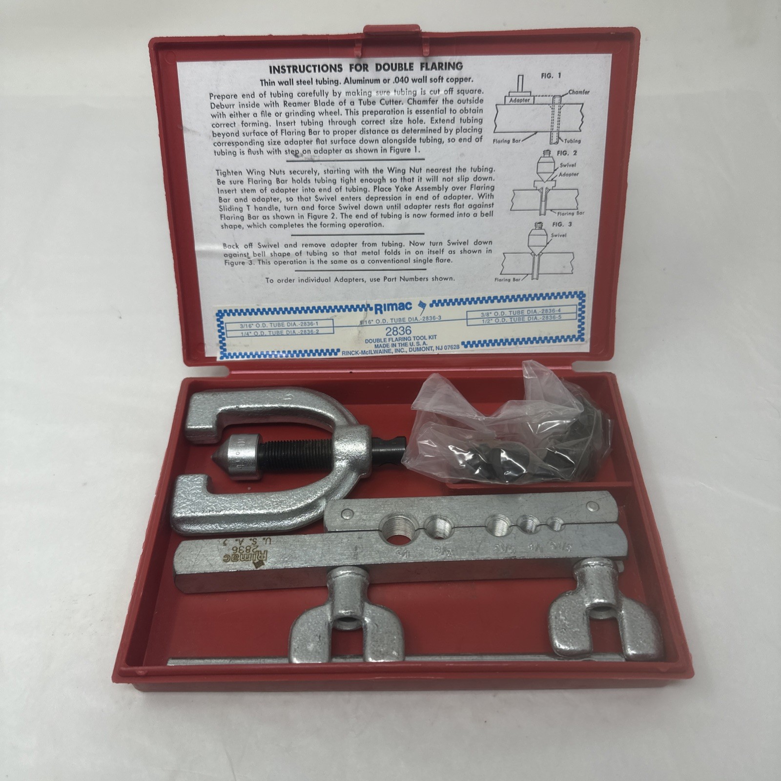 Rimac Double Flaring Tool Kit No. 2836
